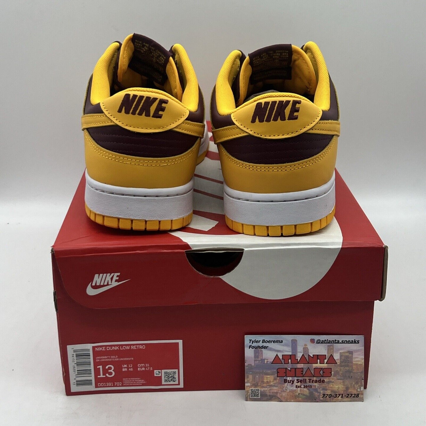 Size 13 - Nike Dunk Low Retro Arizona State Sun Devils 2022 Brand New Og All