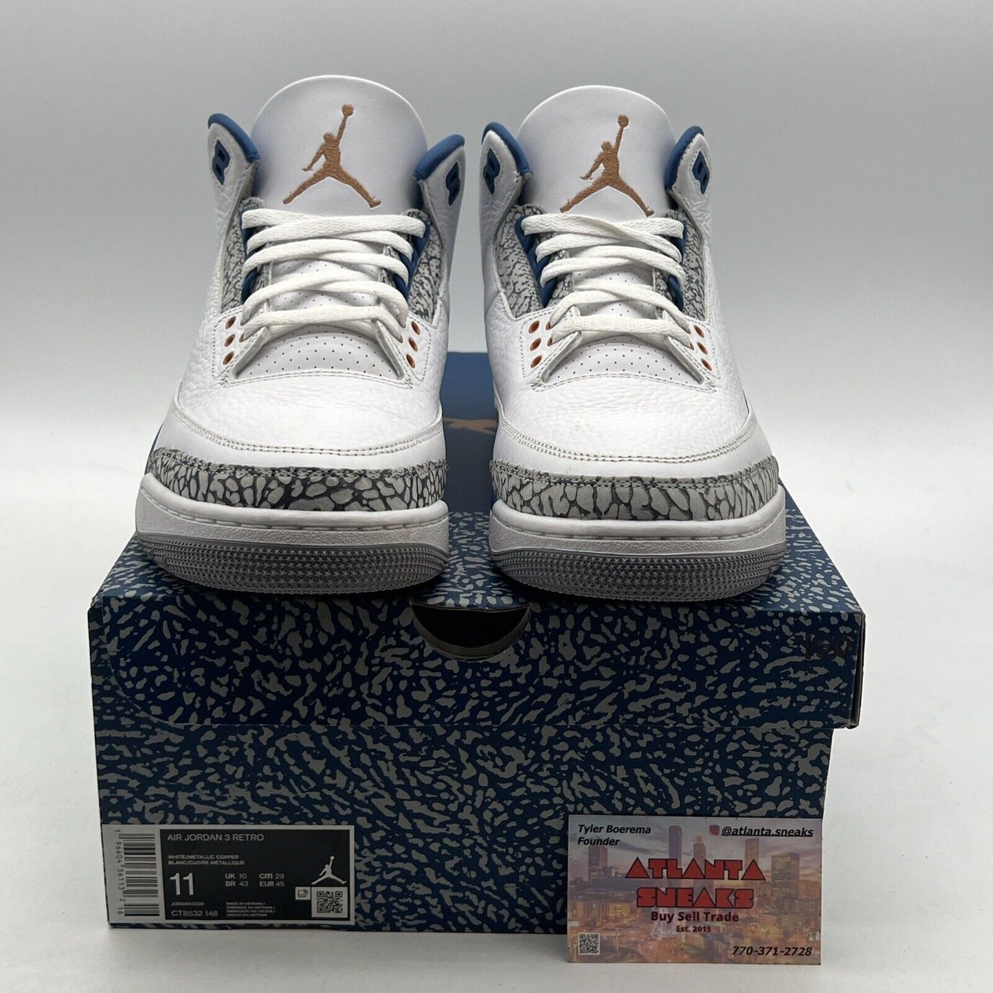 Size 11 - Air Jordan 3 Retro Washington Wizards (CT8532-148)