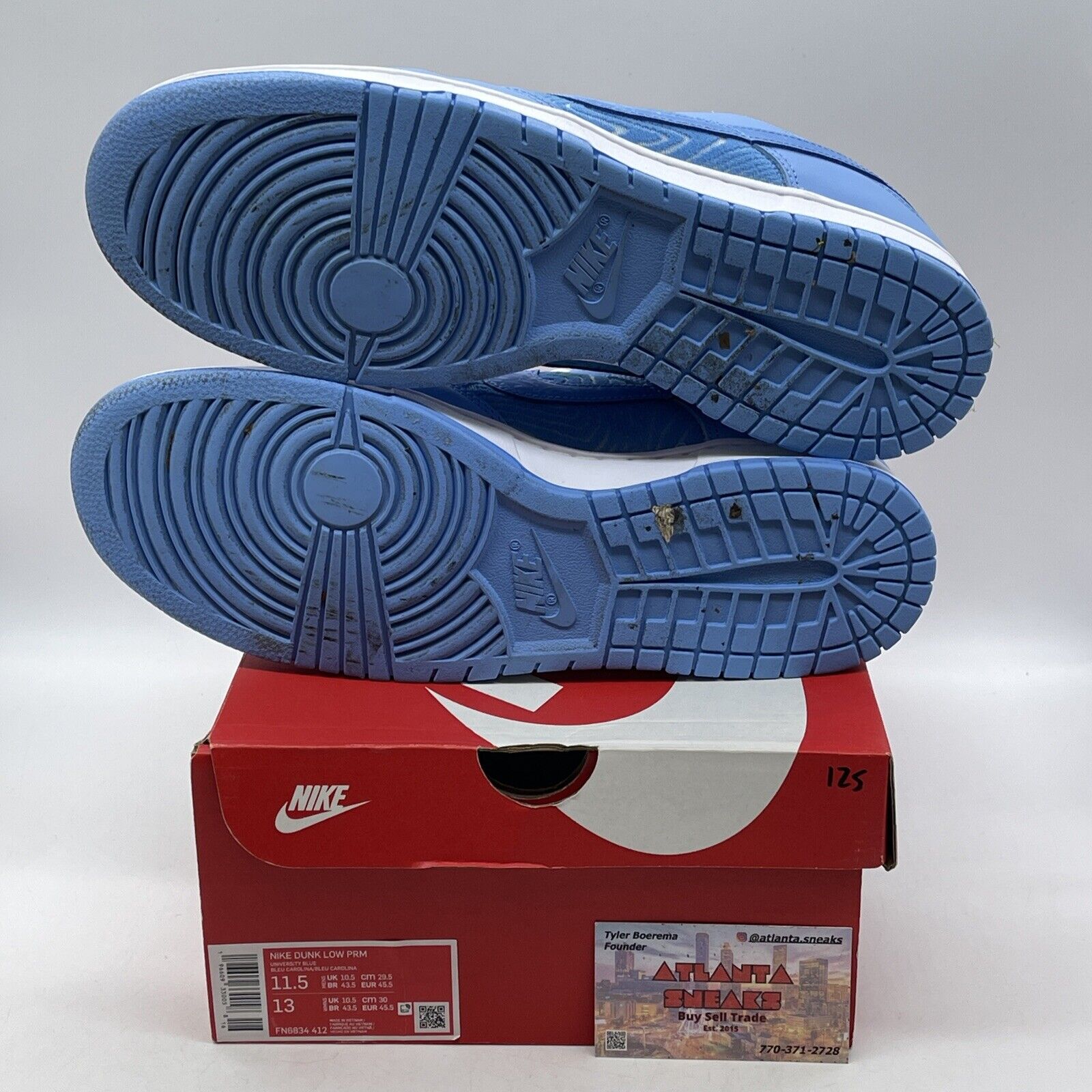 Size 11.5 - Nike Dunk Premium Low Topography - University Blue (FN6834-412)