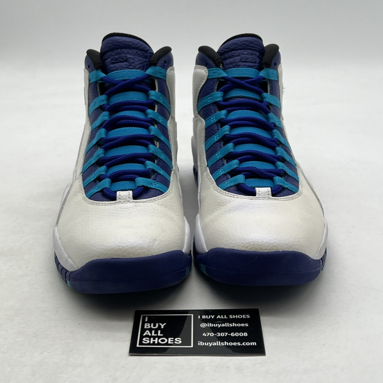 Size 9.5 - Air Jordan 10 Retro Charlotte Hornets (310805-107)