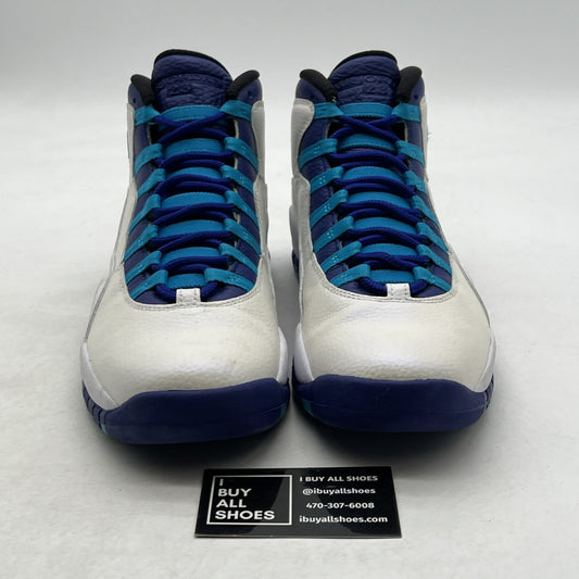 Size 9.5 - Air Jordan 10 Retro Charlotte Hornets (310805-107)