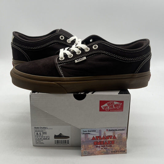 Size 8.5 - VANS Skate Chukka Low.  Dark Brown/gum.