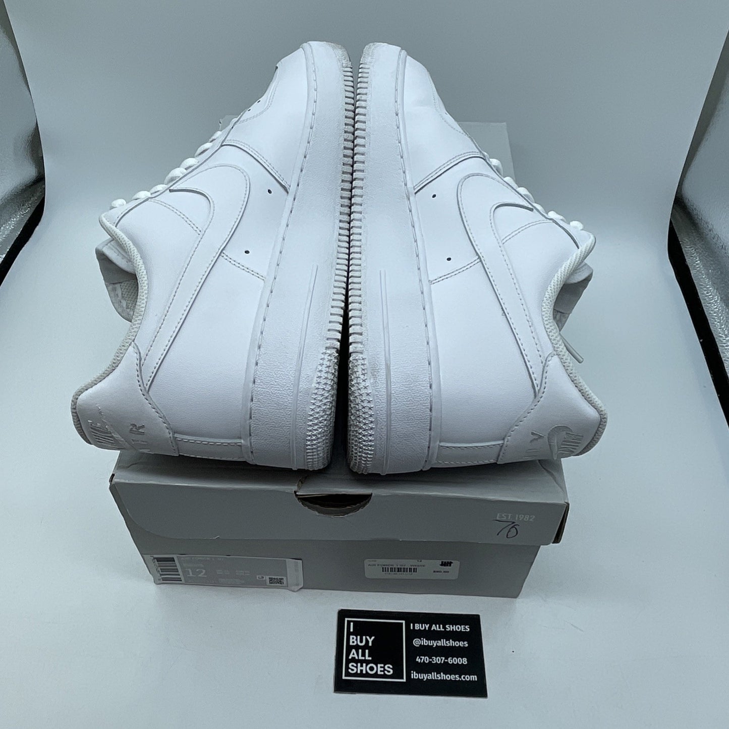 Size 12 - Nike Air Force 1 Low '07 White Leather (315122-111)