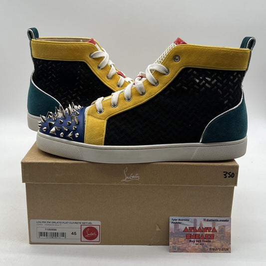 Size 11 - Christian Louboutin Orlato Multicolor High Top Sneaker