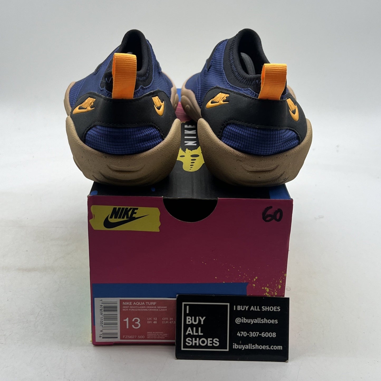 Size 13 - Nike Aqua Turf Deep Night Laser Orange (FZ5627-500)