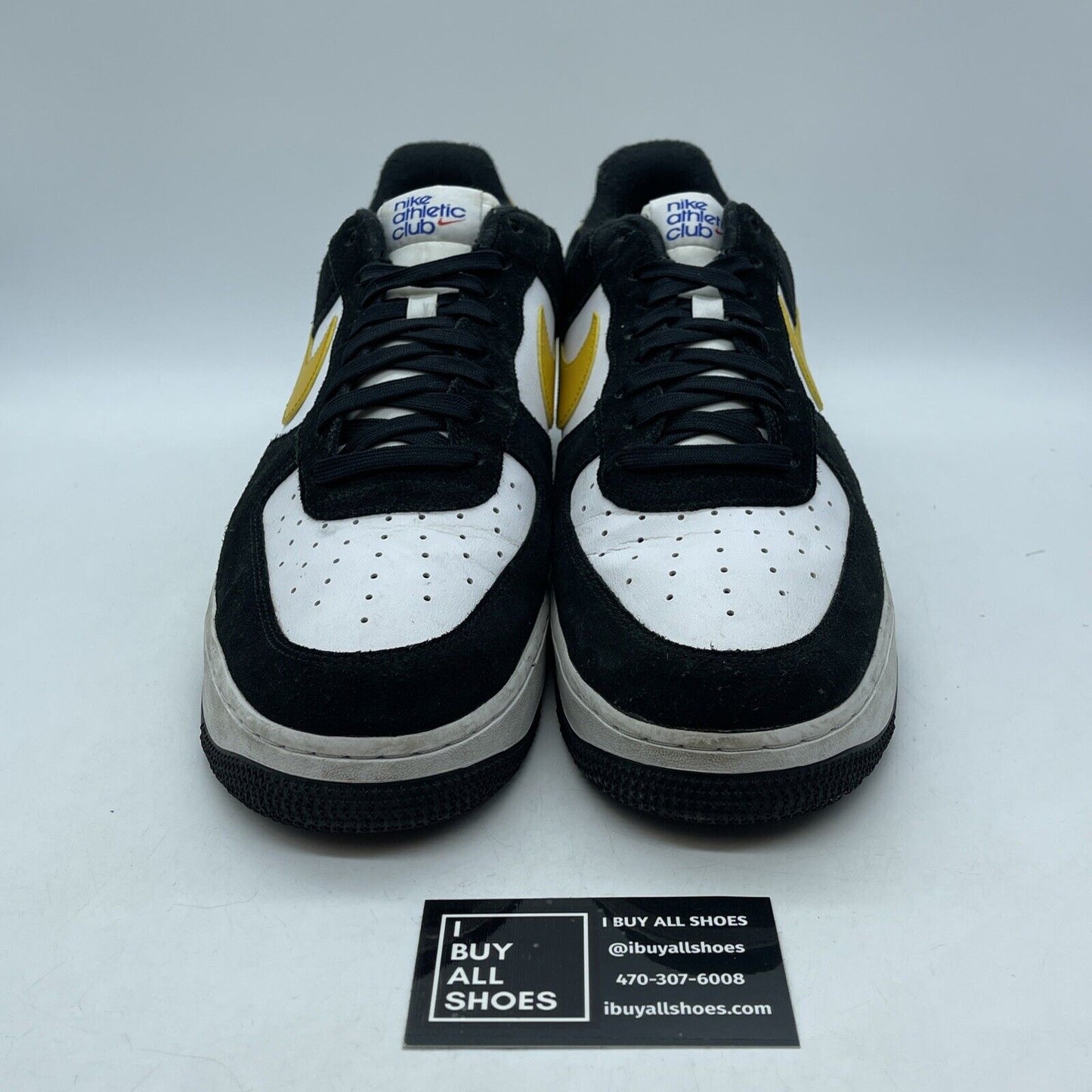 Size 12 - Nike Air Force 1 '07 LV8 Black University Gold Suede (DH7568-002)