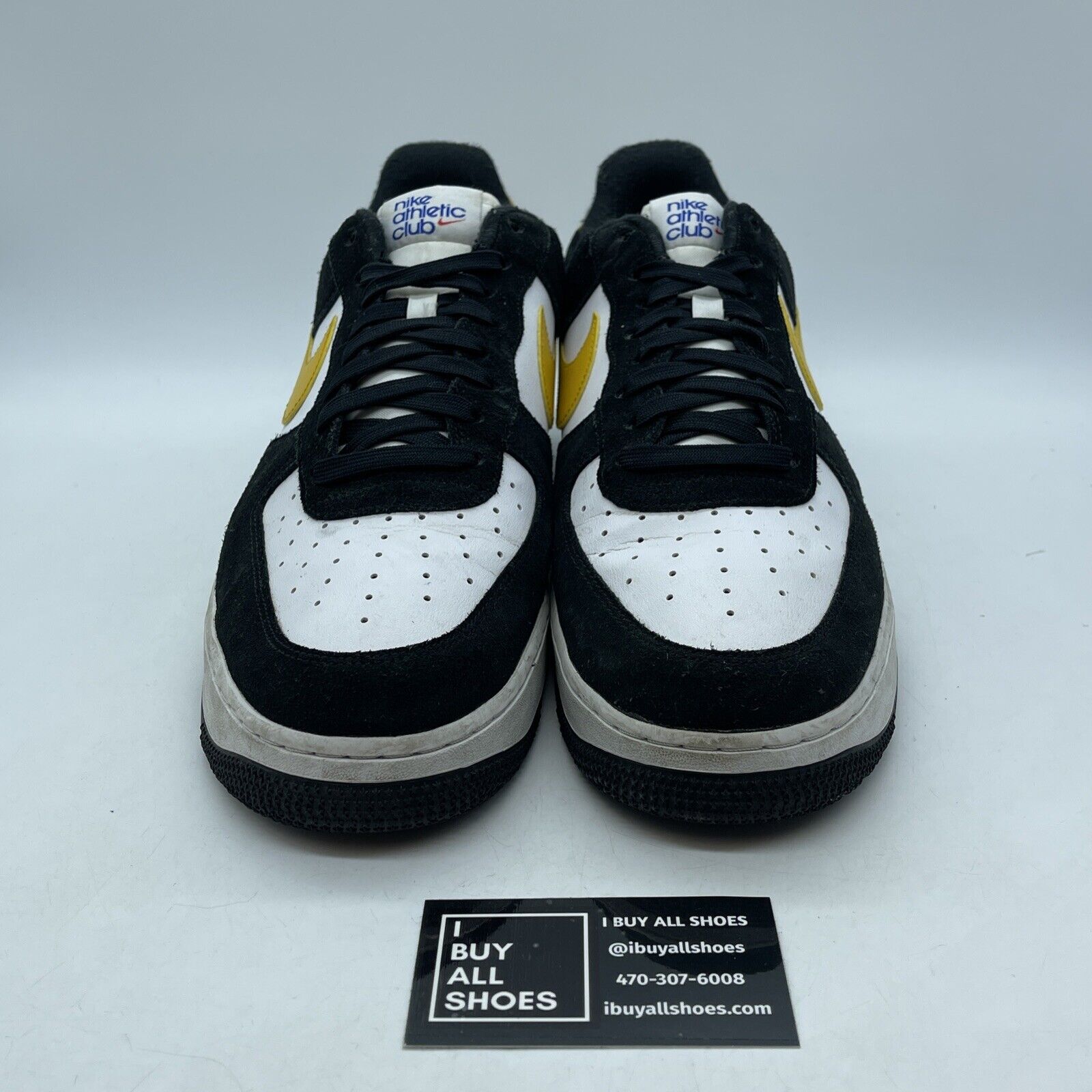 Size 12 - Nike Air Force 1 '07 LV8 Black University Gold Suede (DH7568-002)