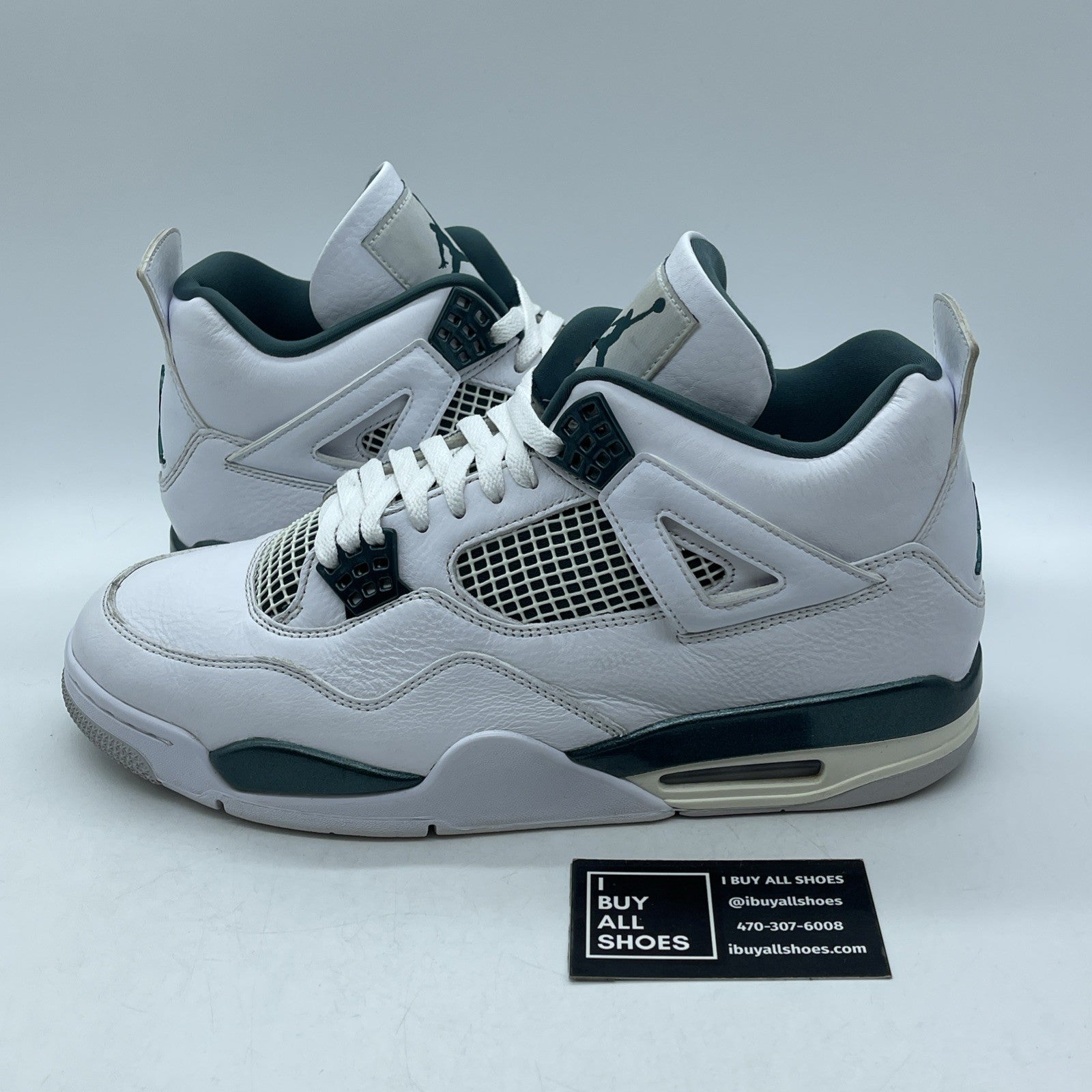 Size 12 - Air Jordan 4 Retro Oxidized Green White Leather (FQ8138-103)