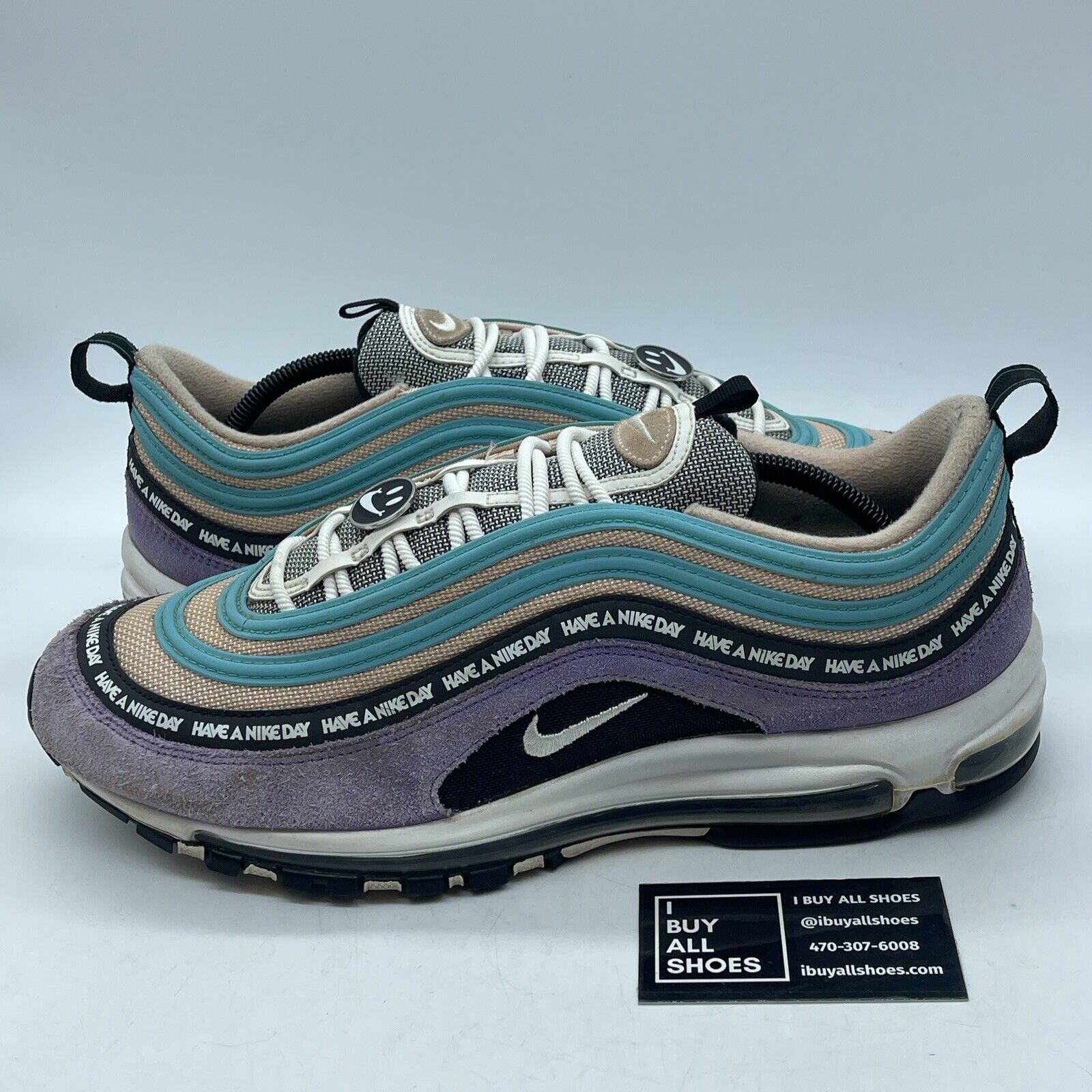 Size 13 - Nike Air Max 97 Have a Nike Day Blue Purple Suede Leather (BQ9130-500)
