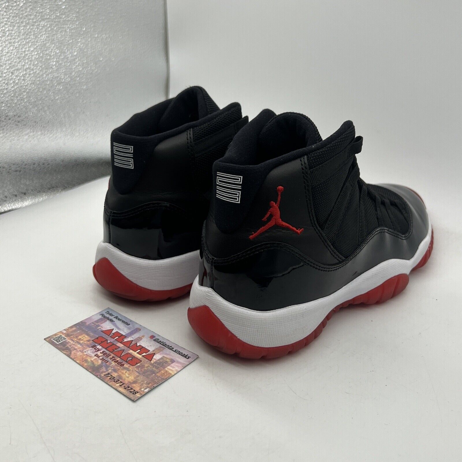 Size 5 - Jordan 11 Retro Bred 2019 (GS) Black Red White Leather  (378038-010)