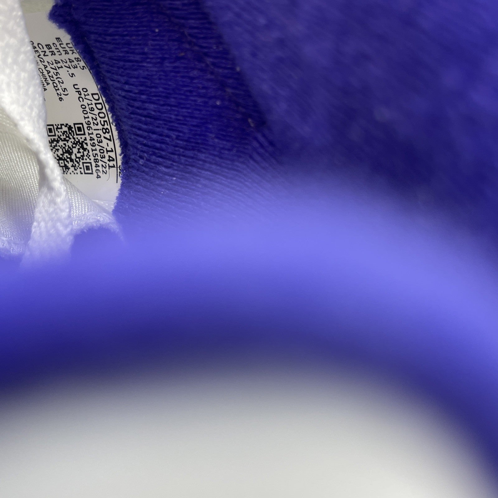 Size 9.5 - Jordan 5 Concord White Purple Black Leather (DD0587-141)