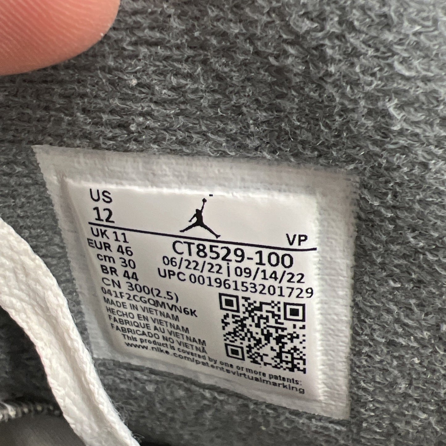 Size 12 - Air Jordan 6 Retro Low Cool Grey (CT8529-100)