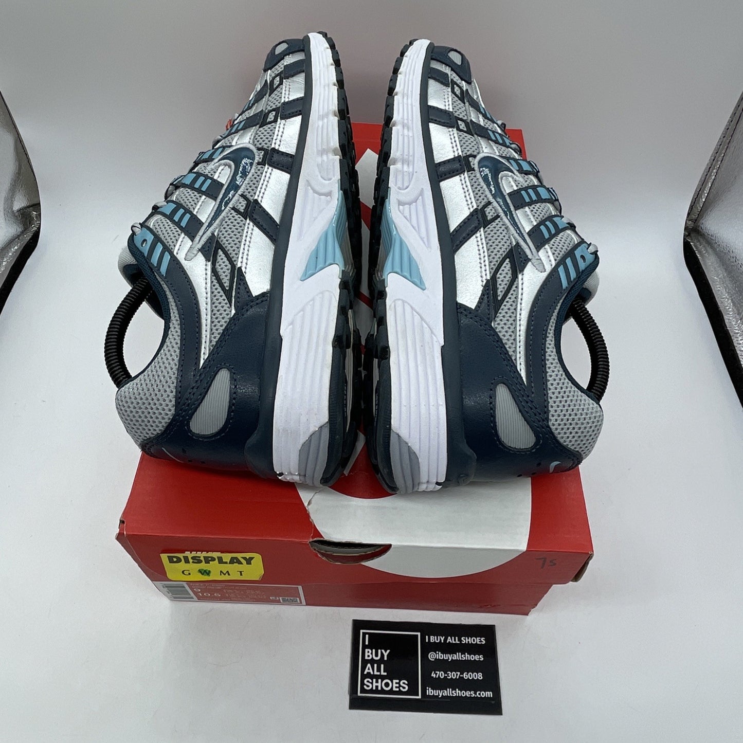 Size 9 - Nike P-6000 Armory Navy Flat Silver (CD6404-402)