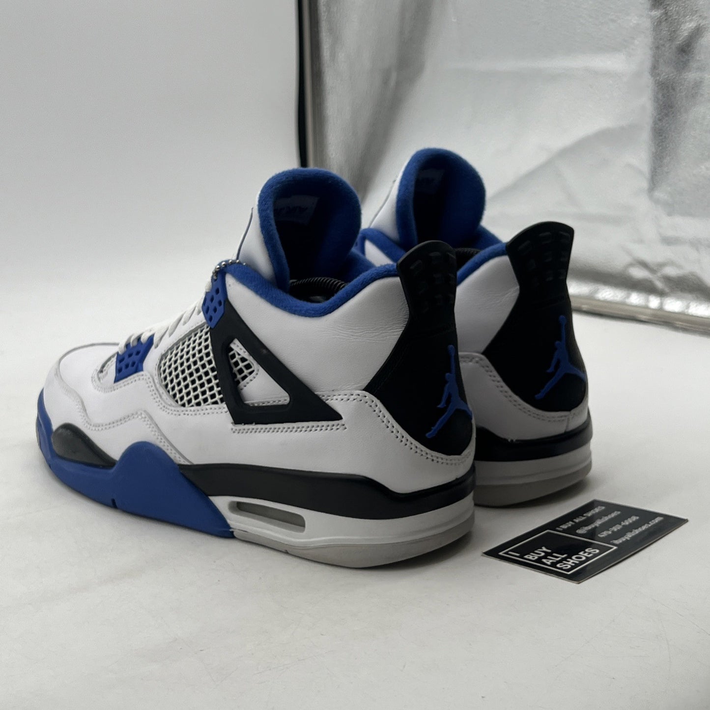 Size 9.5 - Air Jordan 4 Retro Mid Motorsports (308497-117)