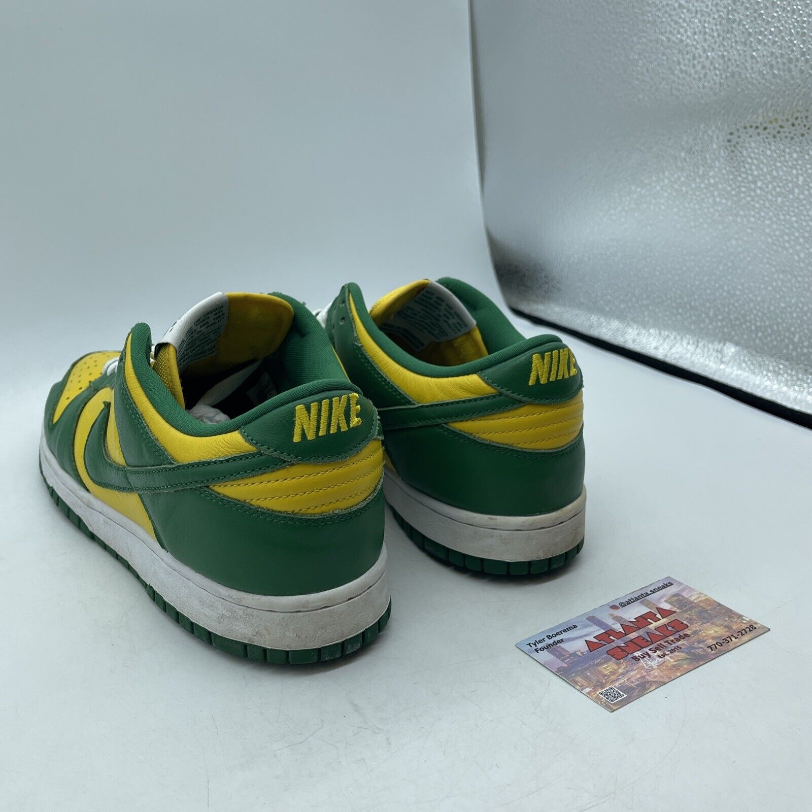 Size 8.5 - Nike Dunk SP 2020 Low Brazil Green Yellow White (CU1727-700)