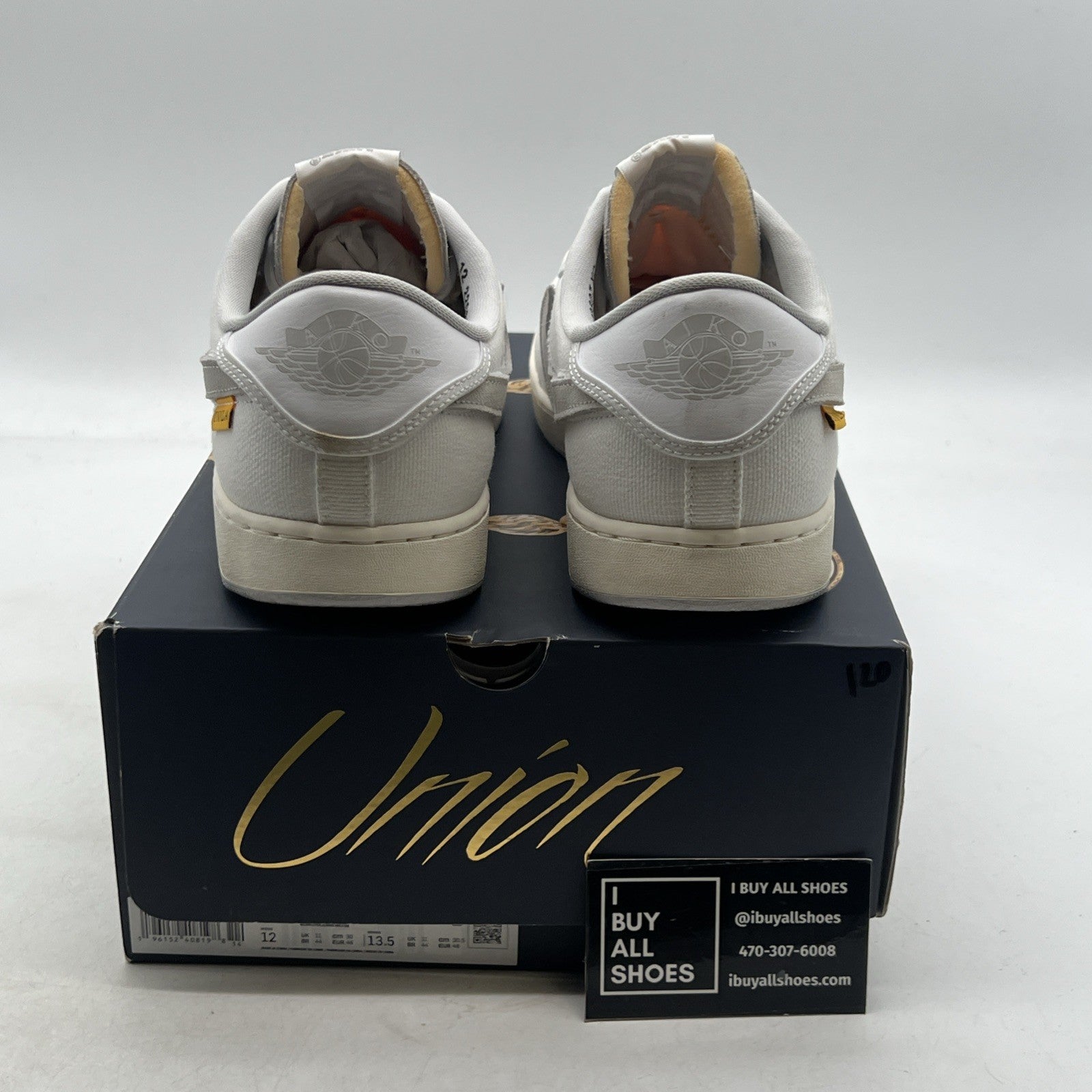 Size 12 - Jordan 1 KO x Union LA Low White Neutral Grey (DO8912-101)
