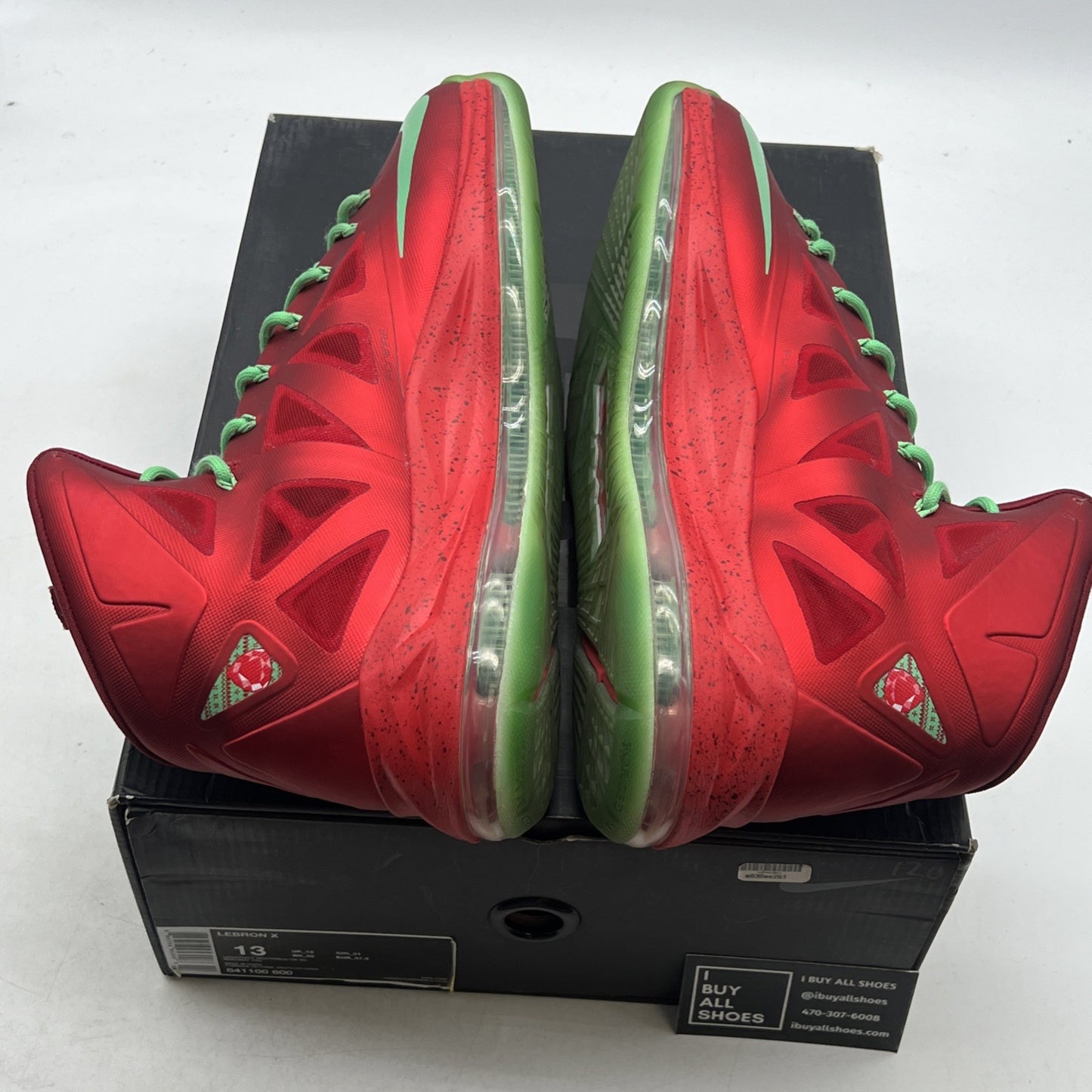 Size 13 - Nike LeBron 10 Christmas (541100-600)