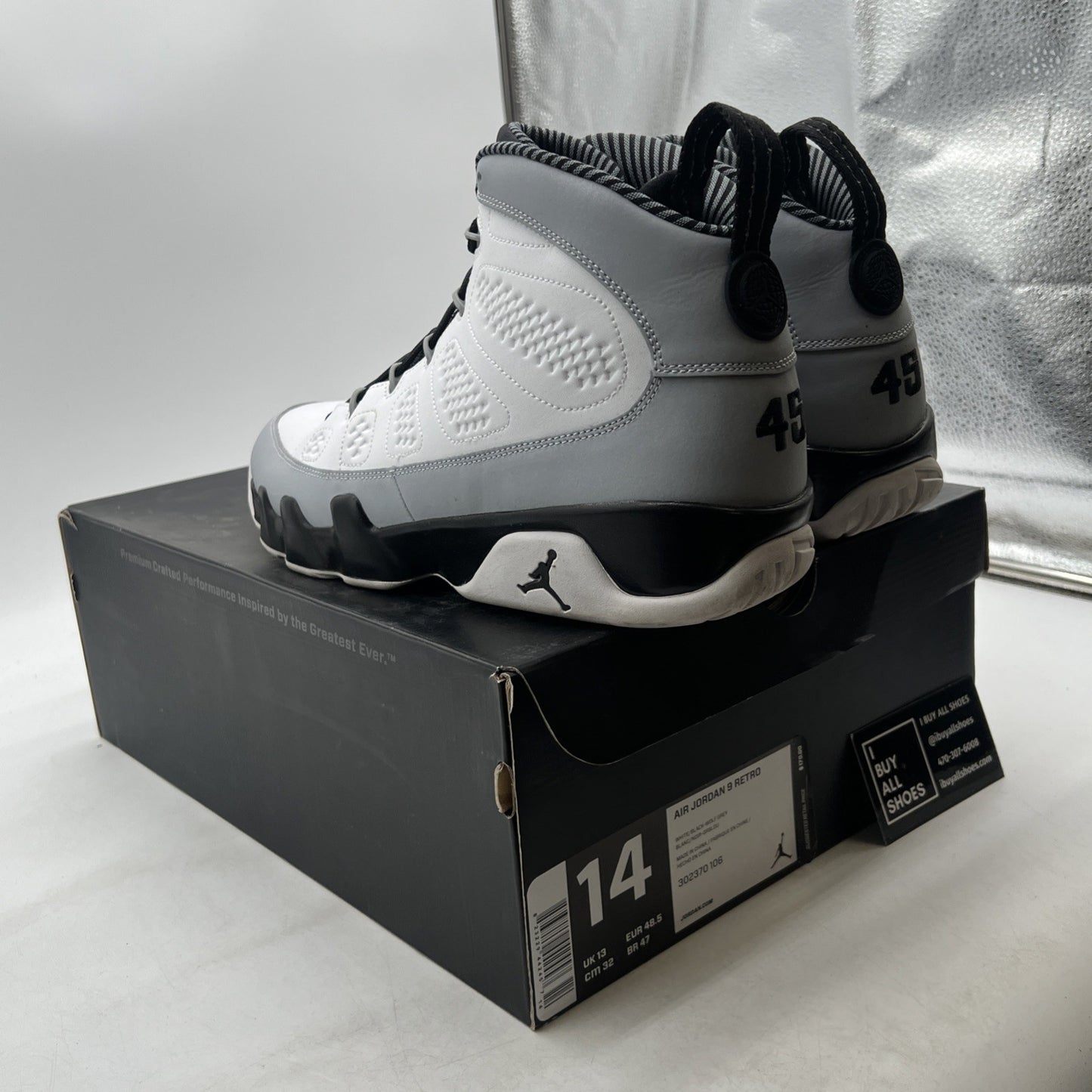 Size 14 - Air Jordan 9 Retro Barons (302370-106)