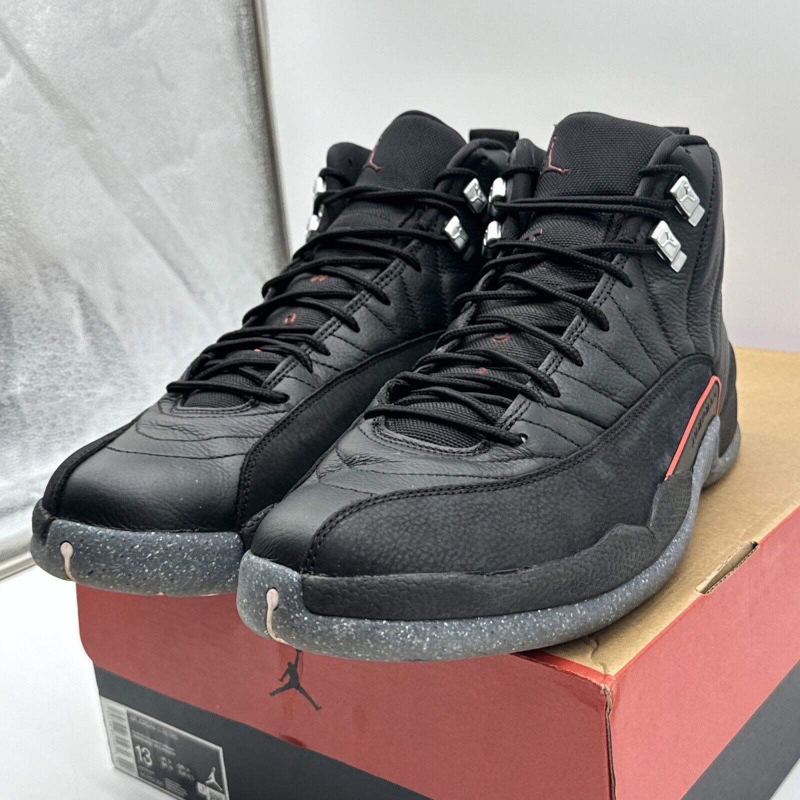 Nike Air Jordan 12 Retro Utility Black Crimson AJ12 DC1062 006 Men Shoe Size 13