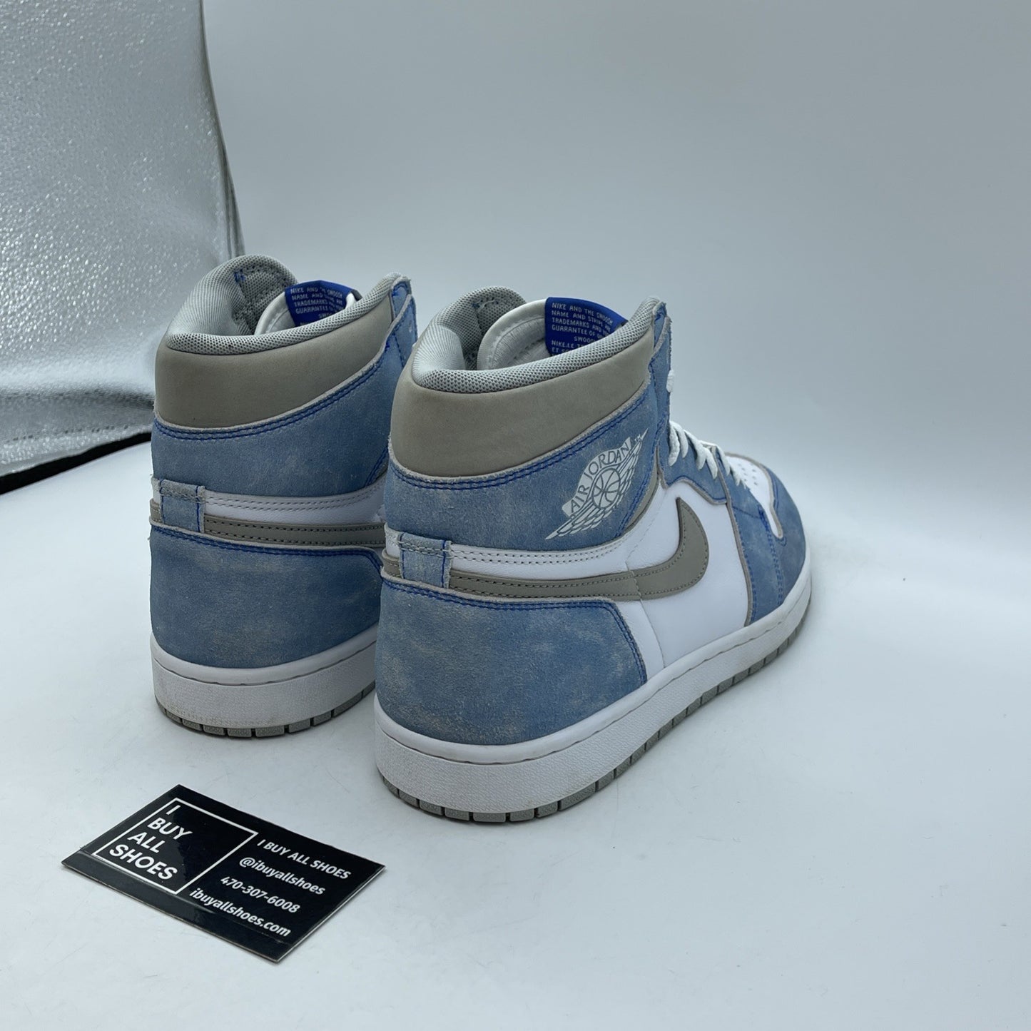Size 10.5 - Jordan 1 Retro OG High Hyper Royal Blue White Suede (555088-402)