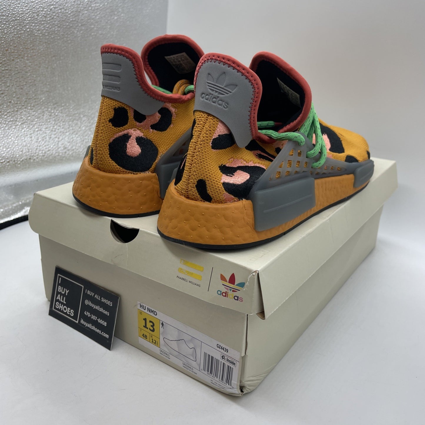 Size 13 - Adidas Pharrell x NMD Human Race Animal Print (GZ4439)
