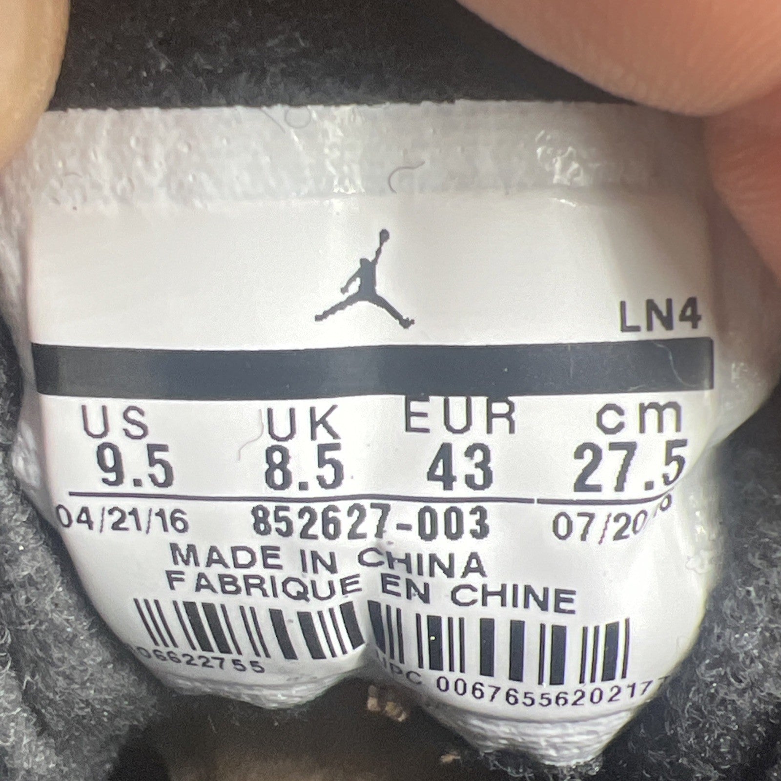 Size 9.5 - Air Jordan 12 Retro Wool (852627-003)