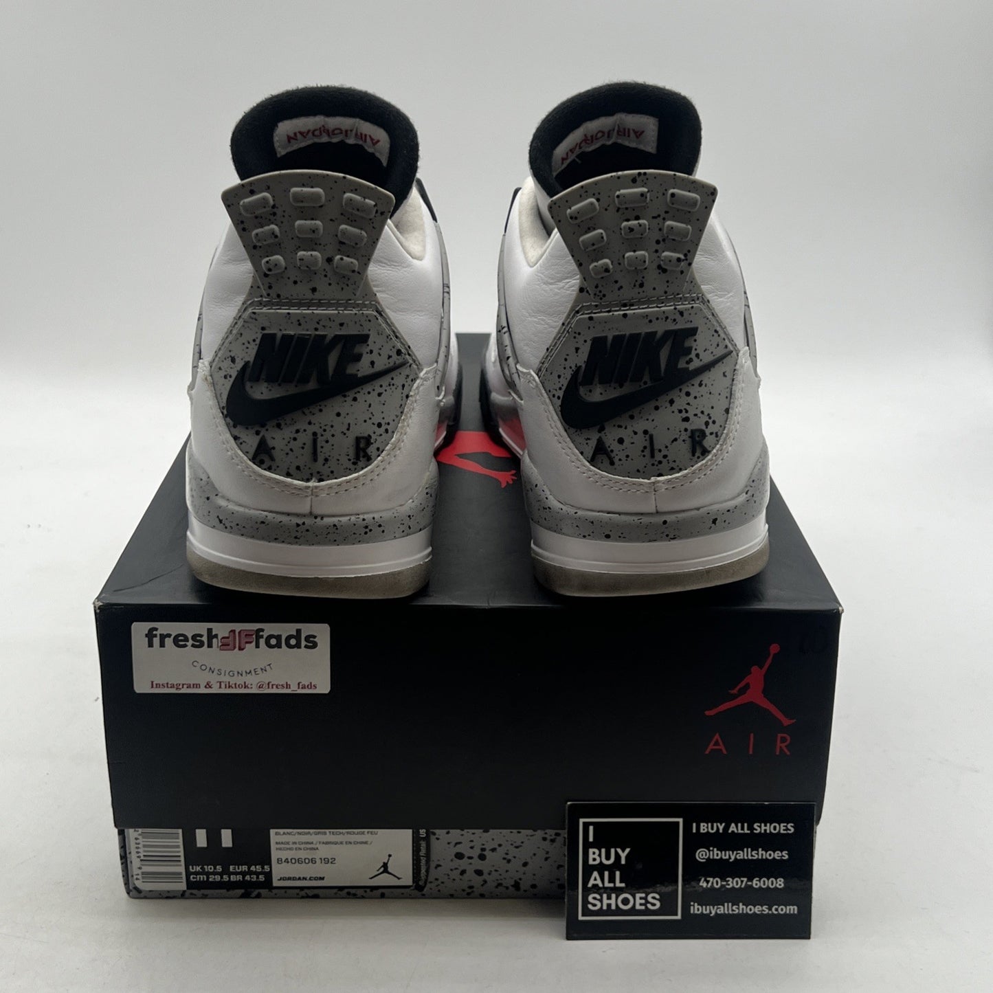 Size 11.5 - Air Jordan 4 Retro OG Mid White Cement (840606-192)