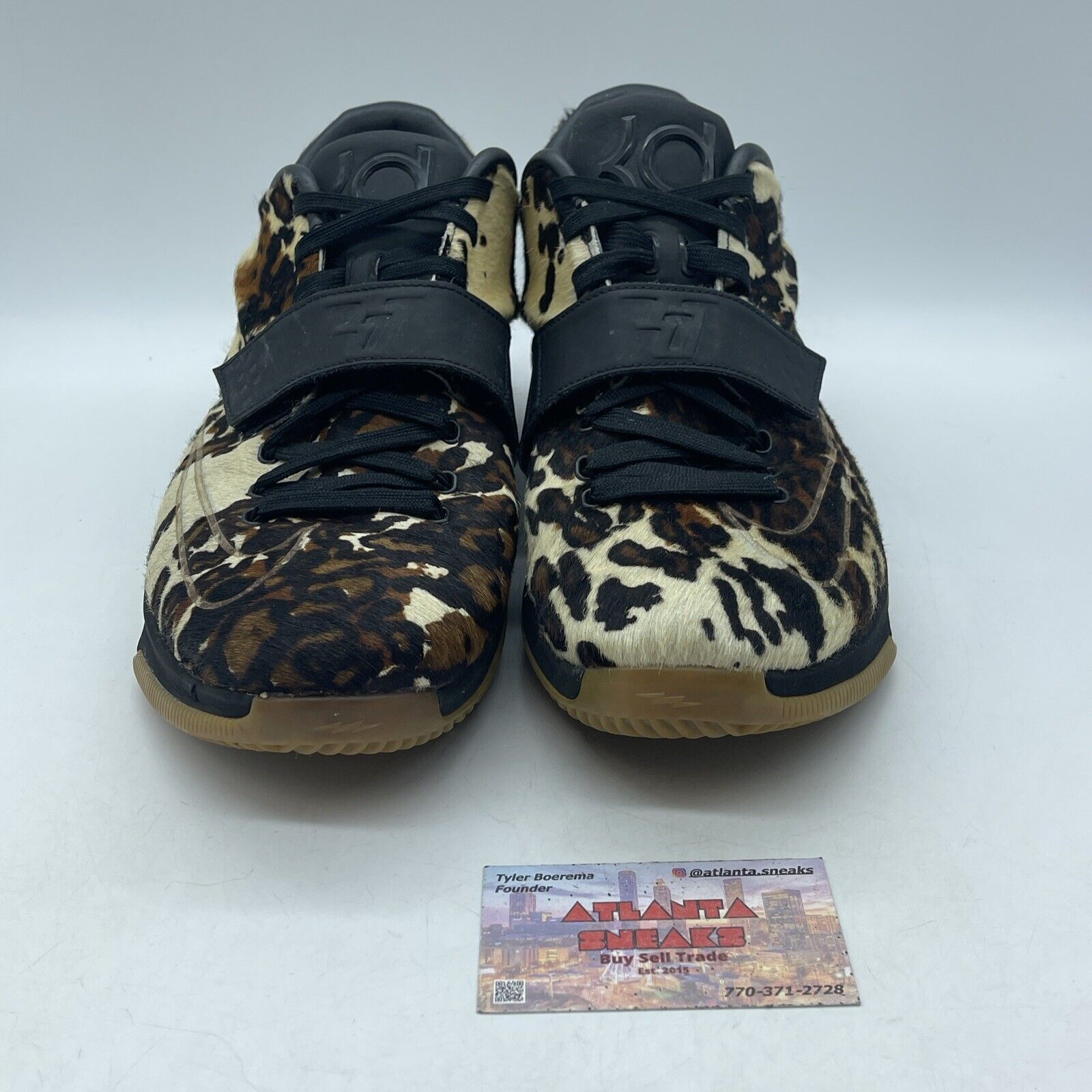 Size 12 - Nike KD 7 EXT QS Longhorn State Brown White Suede Black (716654-001)