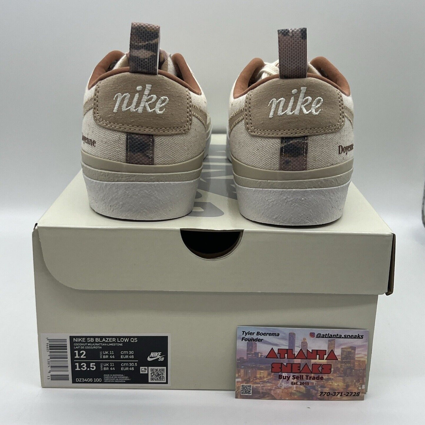 Size 12 - Nike SB Blazer Low x Doyenne Beige 2023 White Brand New OG All