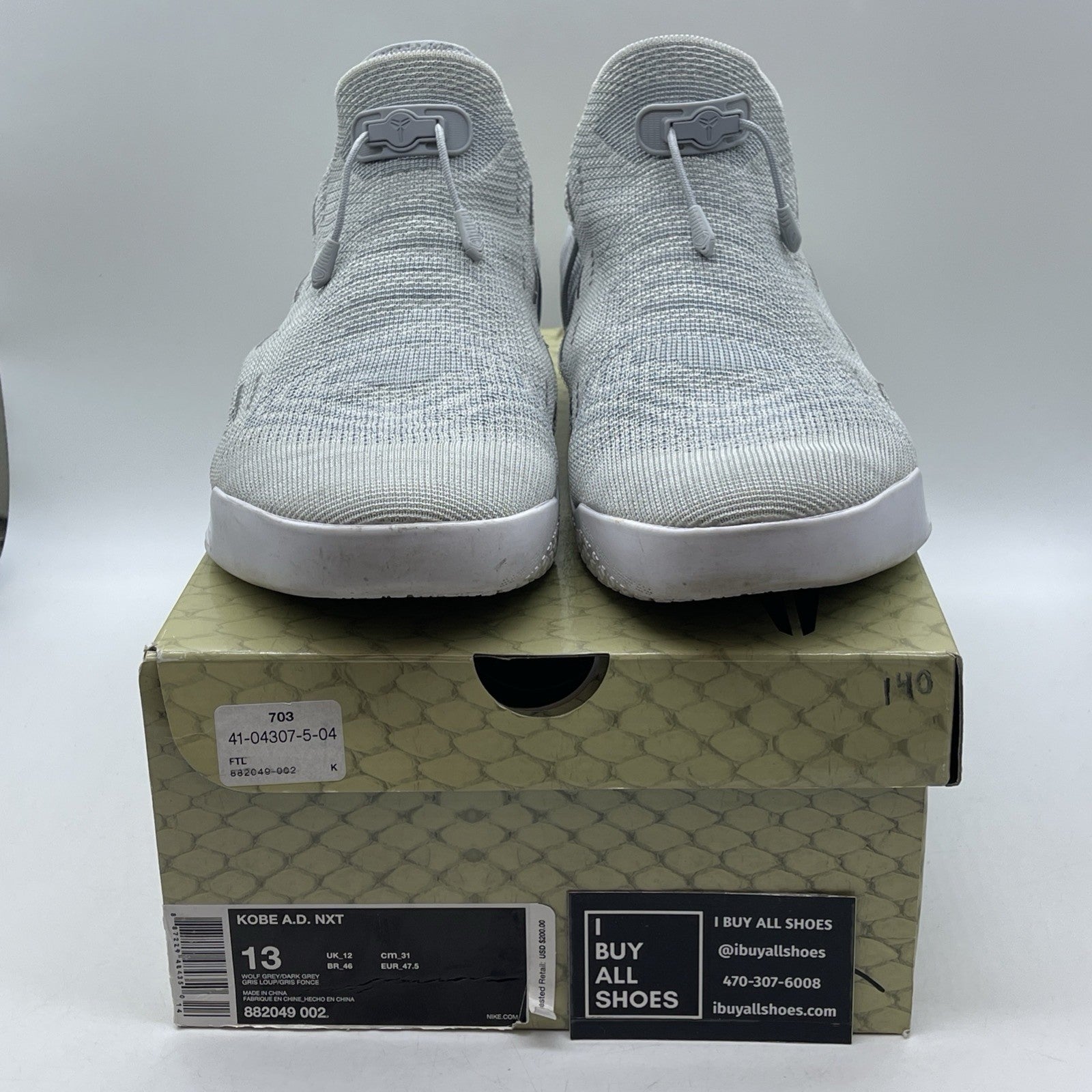 Size 13 - Nike Kobe A.D. NXT Wolf Grey (882049-002)