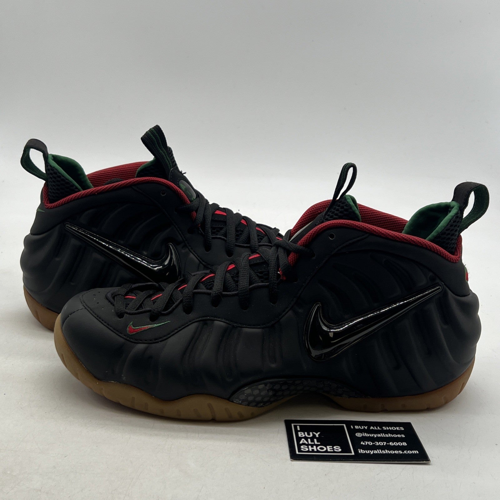 Size 11.5 - Nike Foamposite Pro Gucci - Black (624041-004)