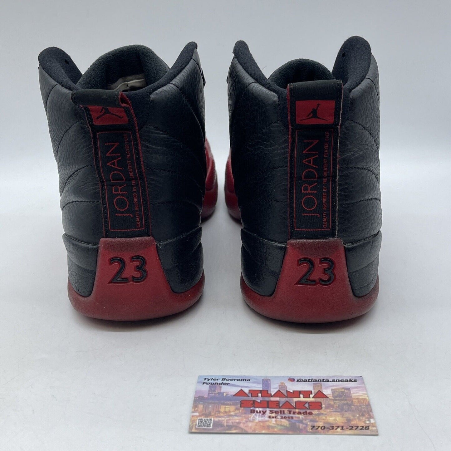 Size 12 - Jordan 12 Retro Mid Flu Game Red Black Leather (130690-002)