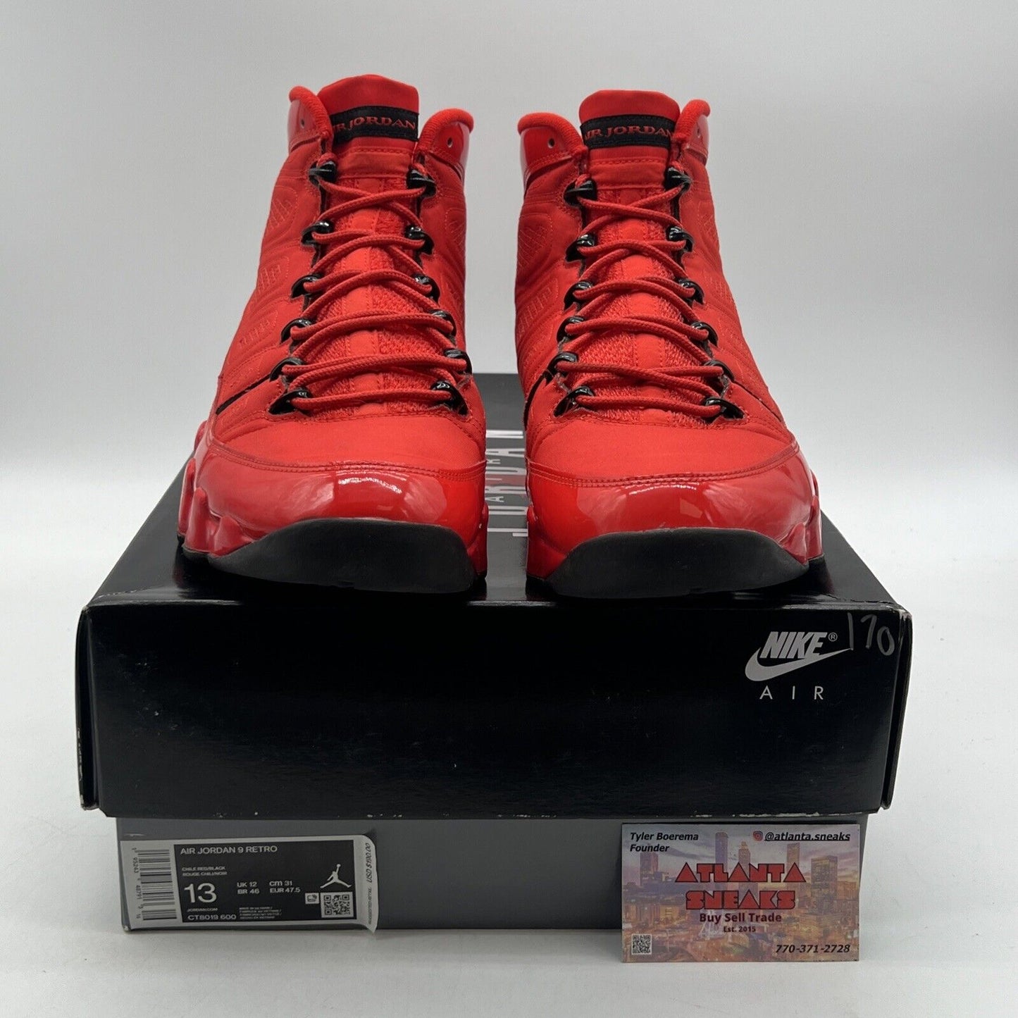 Size 13 - Jordan 9 Chile Red Black (CT8019-600)