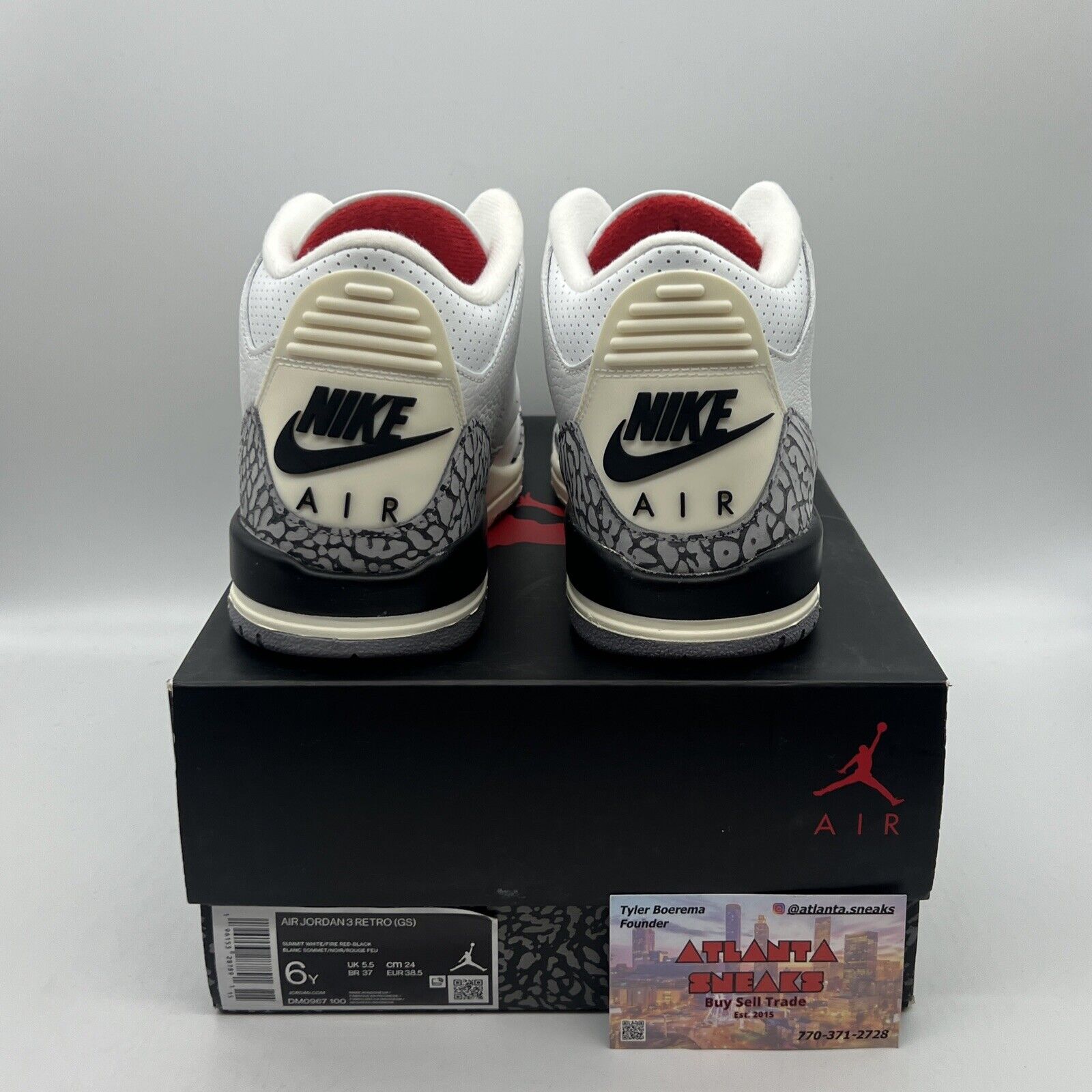 Size 6 - Jordan 3 Retro Mid White Cement Reimagined Brand New Og All