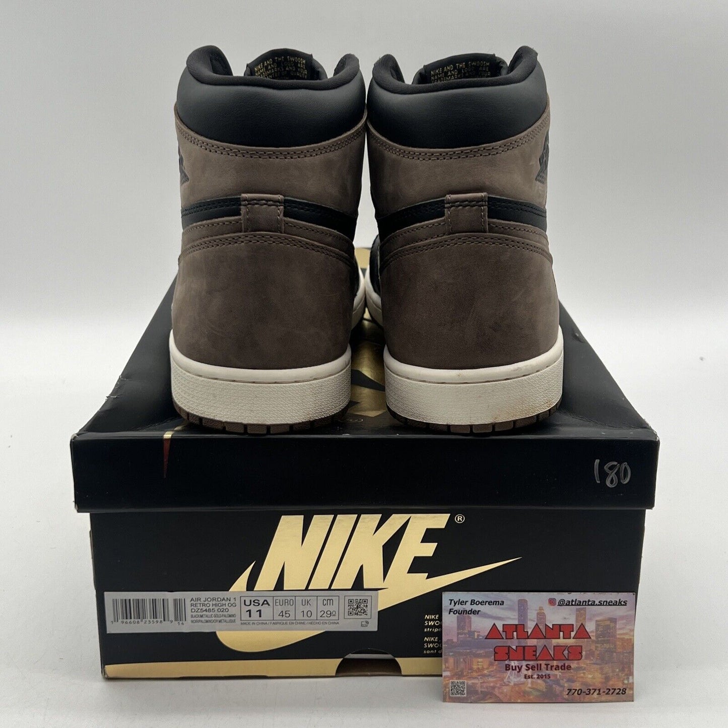Size 11 - Jordan 1 Retro OG High Palomino Black Brown White Leather (DZ5485-020)