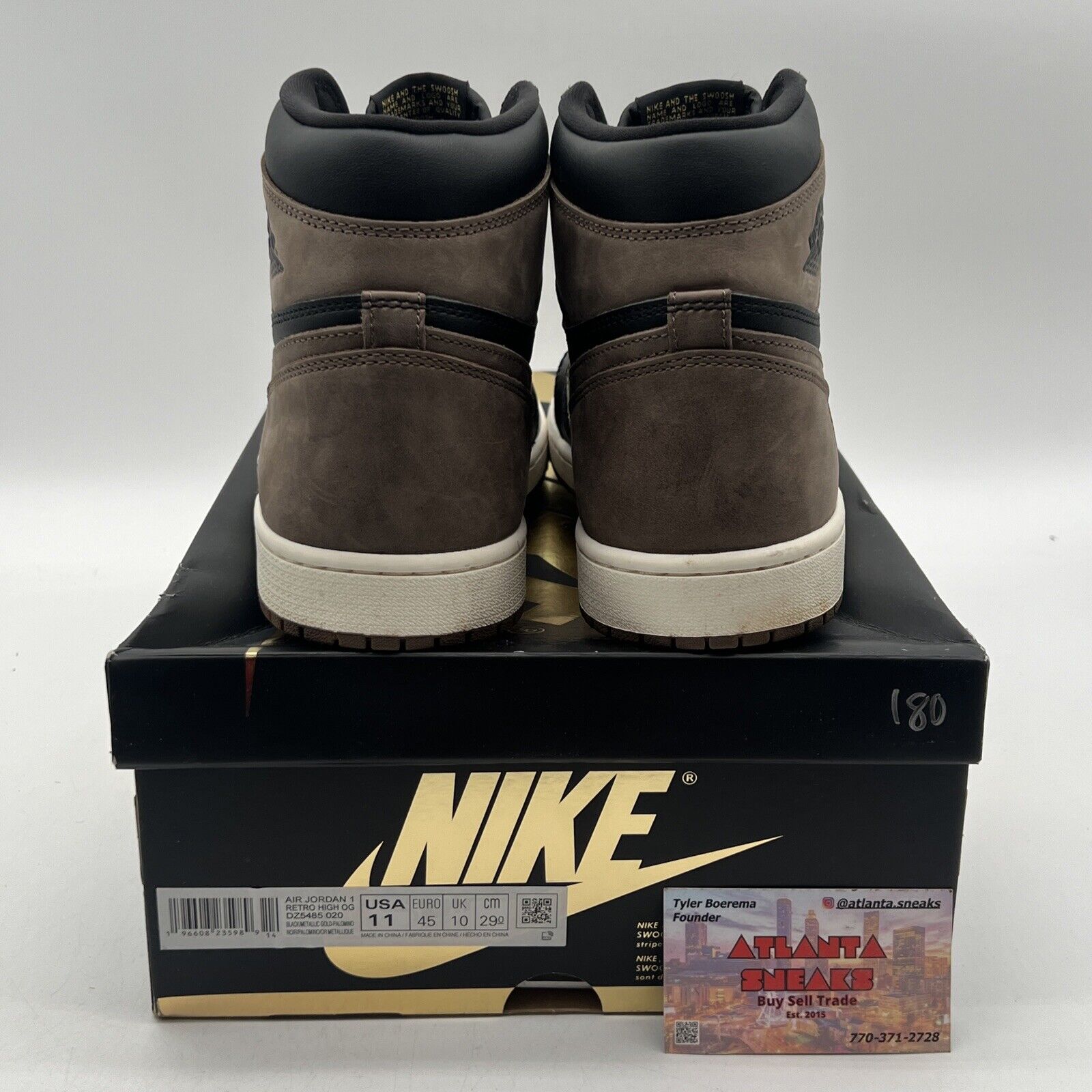 Size 11 - Jordan 1 Retro OG High Palomino Black Brown White Leather (DZ5485-020)