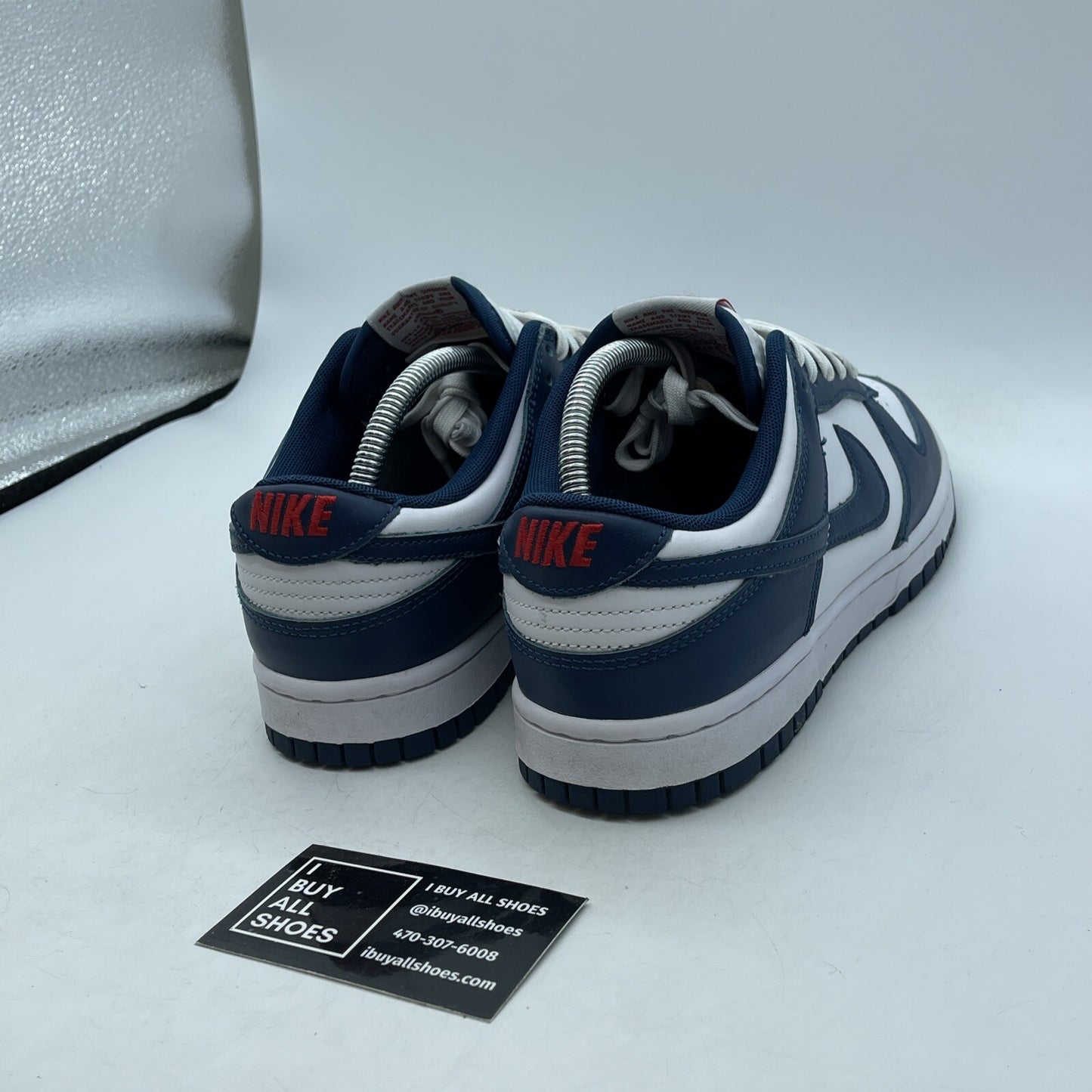 Size 8.5 - Nike Dunk Low Velarian Blue White Red Leather Suede (DD1391-400)