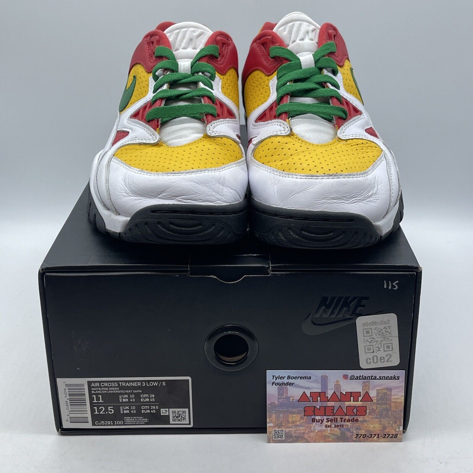Size 11 - Supreme x Air Cross Trainer 3 Low White University Gold (CJ5291-100)