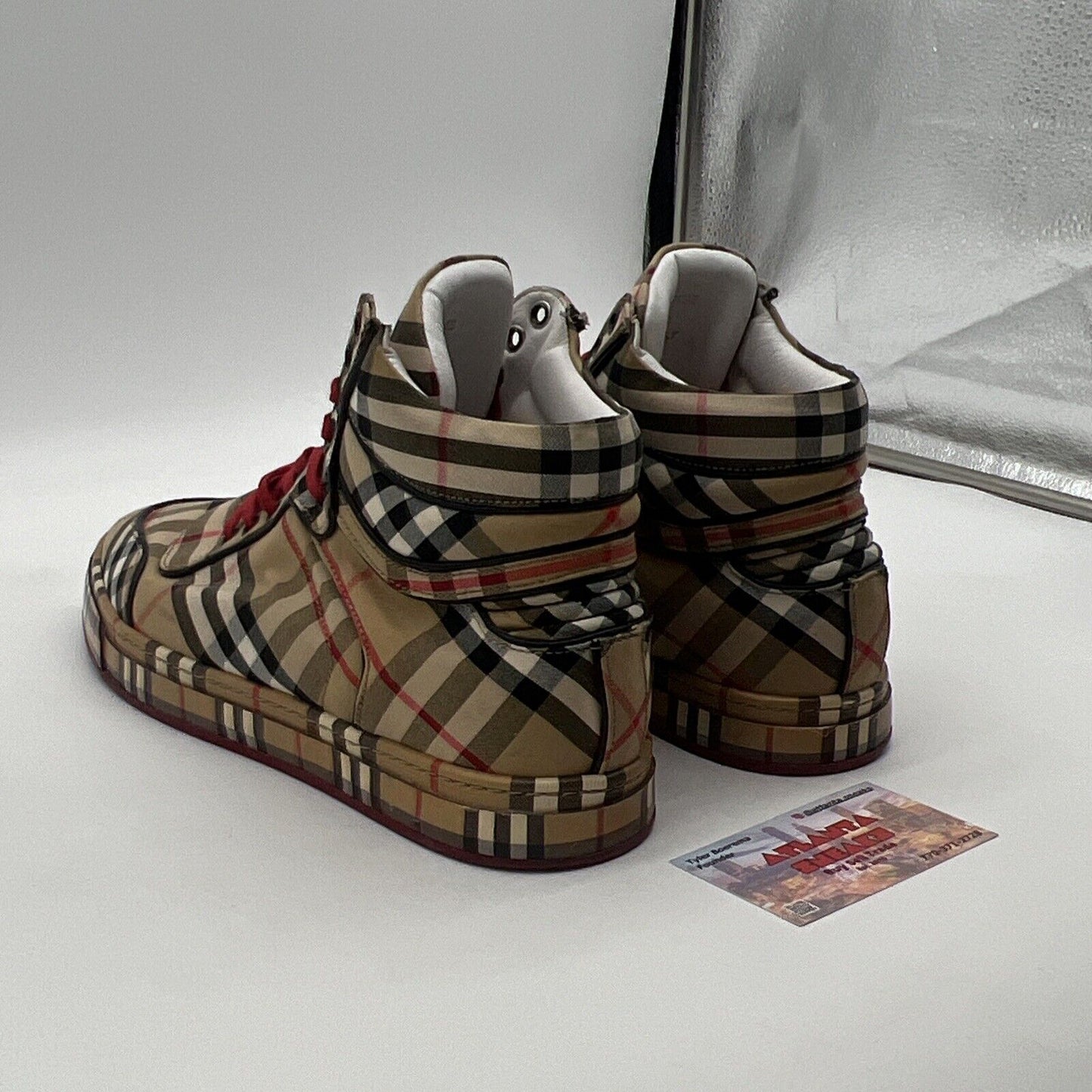 Size 8.5 - Burberry High Top Sneakers