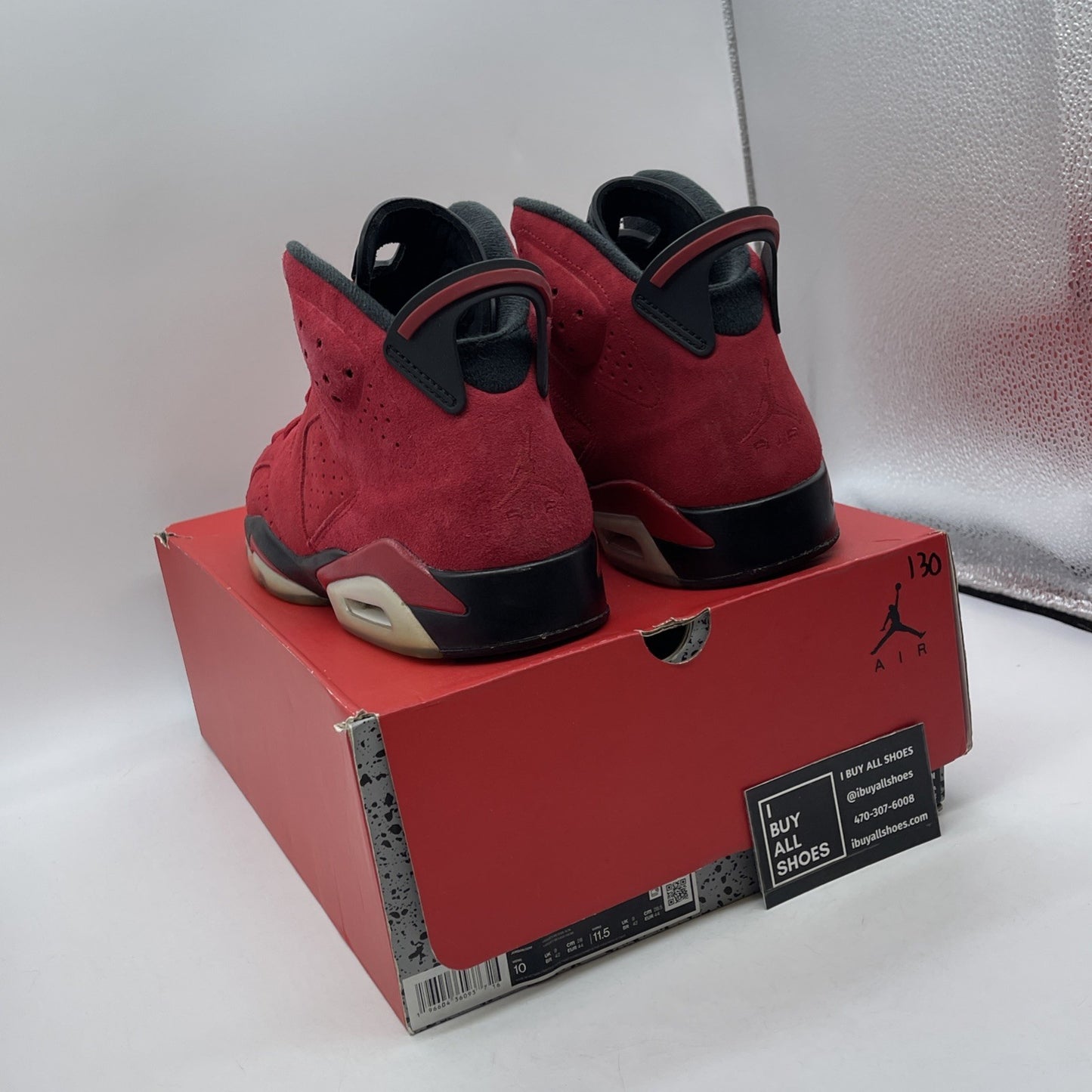 Size 10 - Air Jordan 6 Retro Toro Bravo Red Black Suede (CT8529-600)