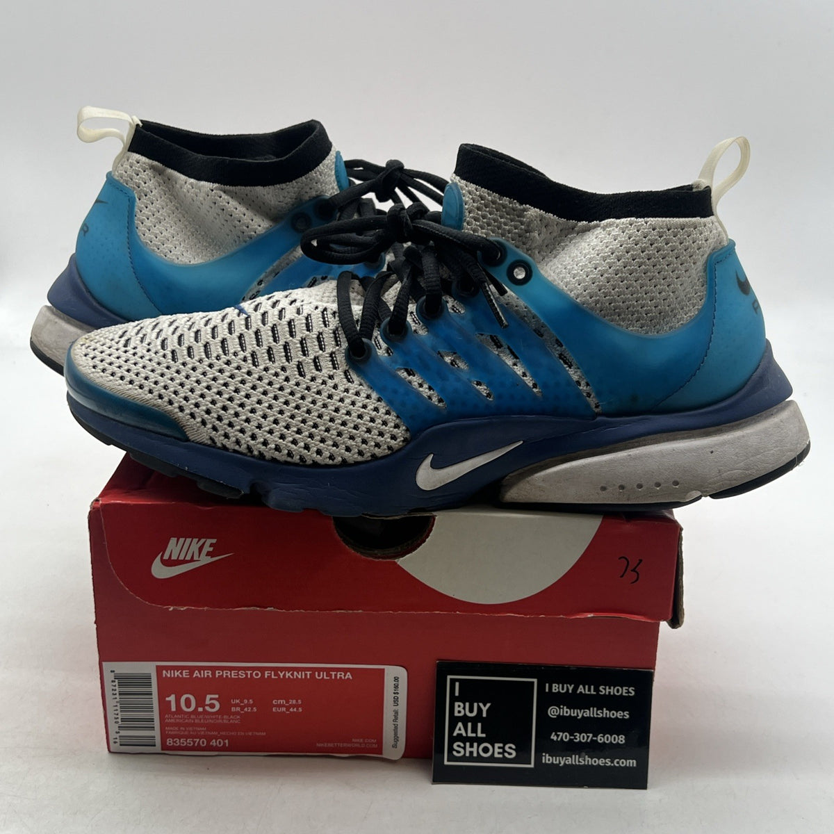 Size 10.5 - Nike Air Presto Ultra Flyknit Gray (835570-401)