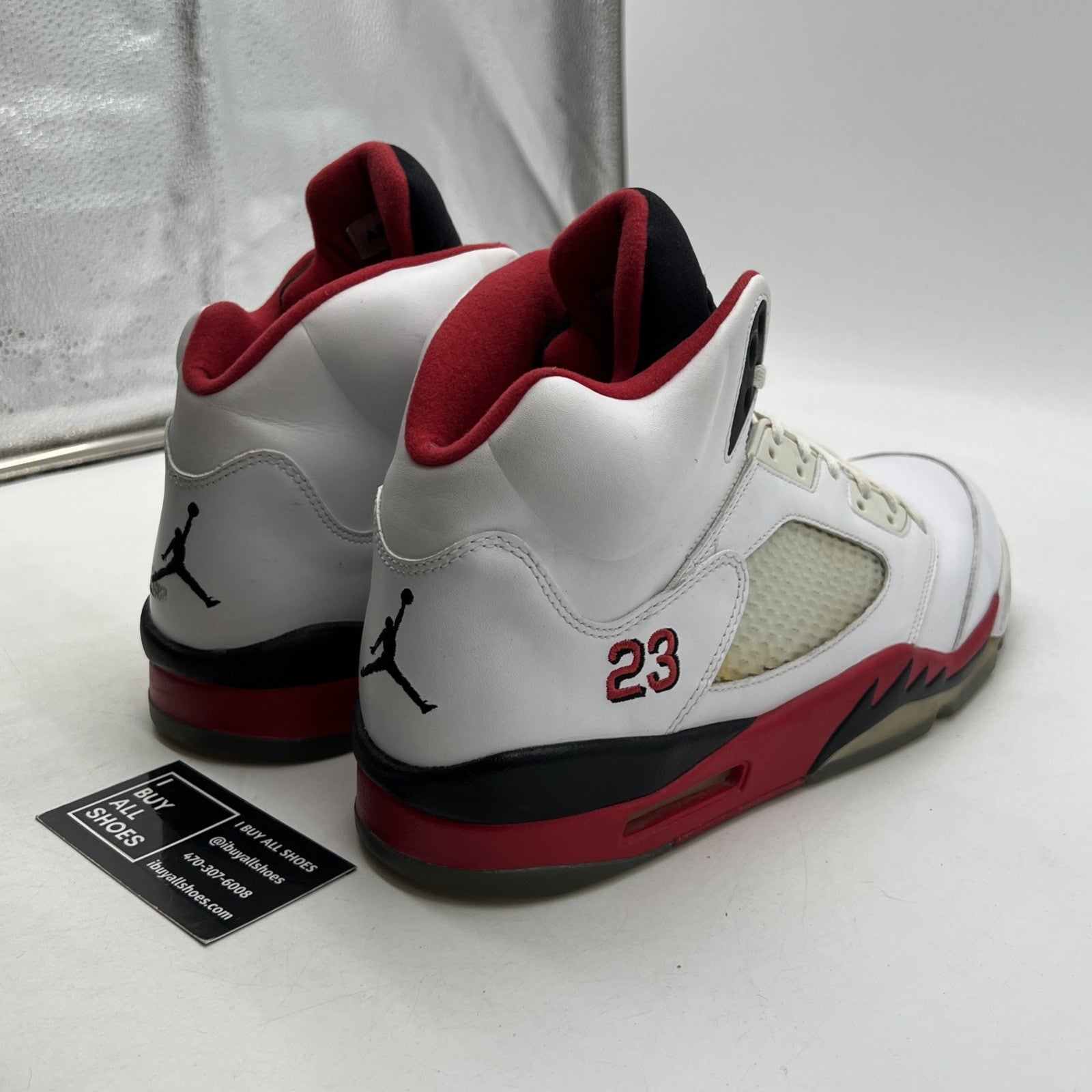 Size 13 - Air Jordan 5 Retro 2013 Fire Red 136027-120)