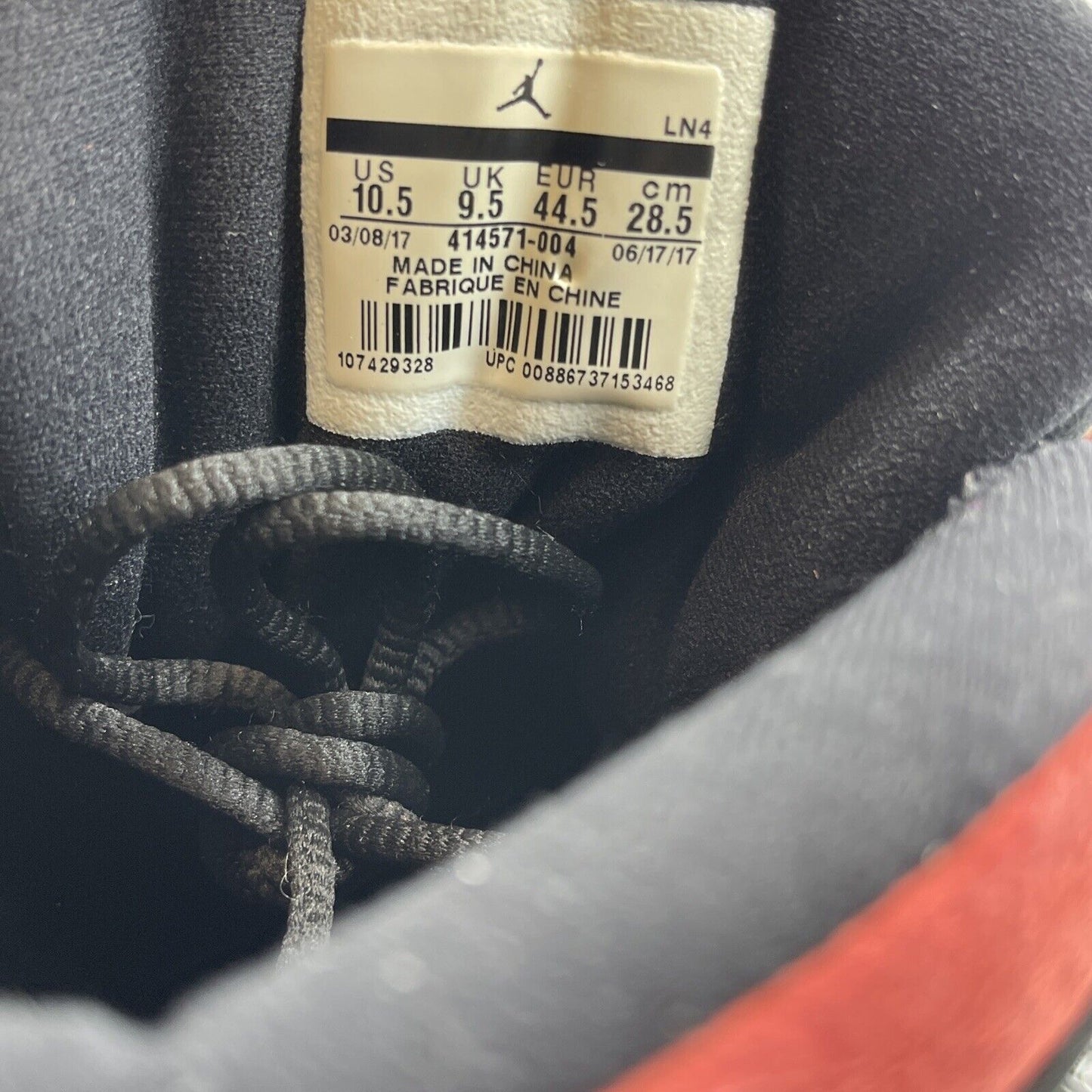 Size 10.5 - Jordan 13 Retro Bred Black Red Suede (414571-004)