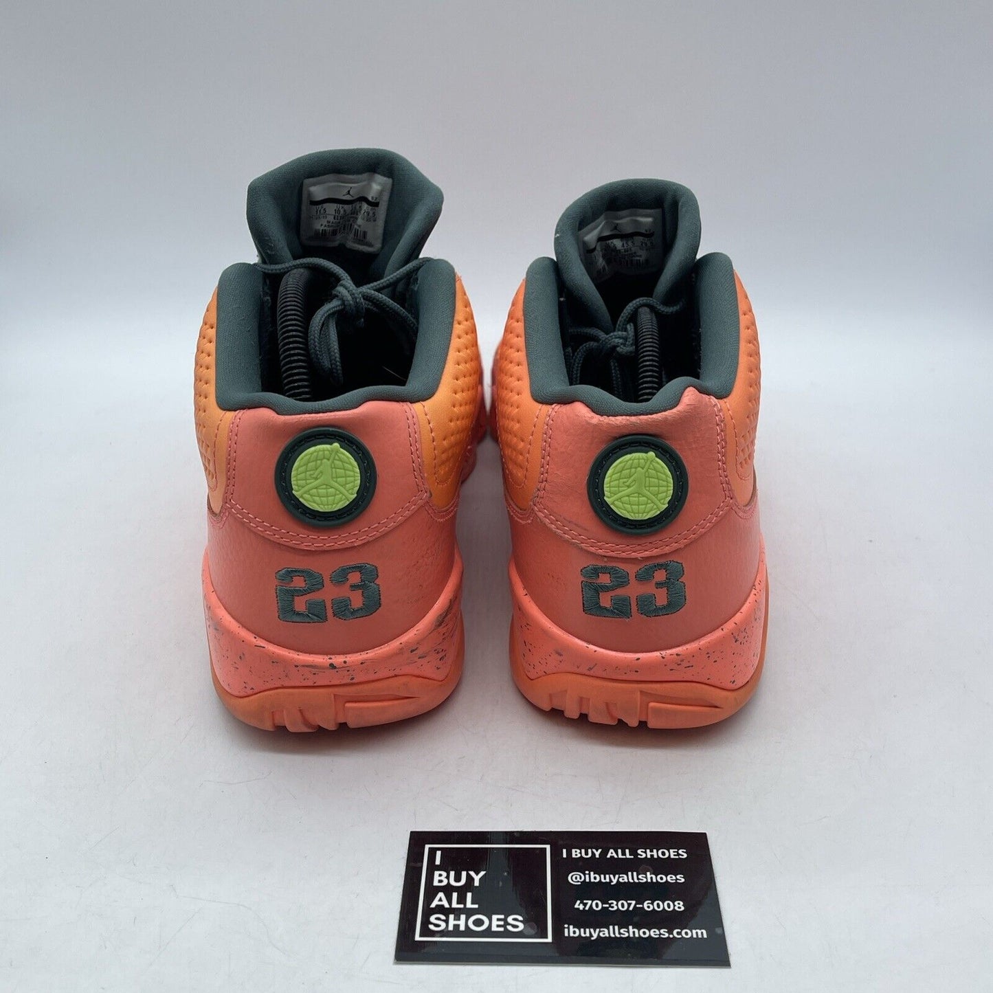 Size 11.5 - Air Jordan 9 Low Bright Mango Orange Grey Leather Suede (832822-805)