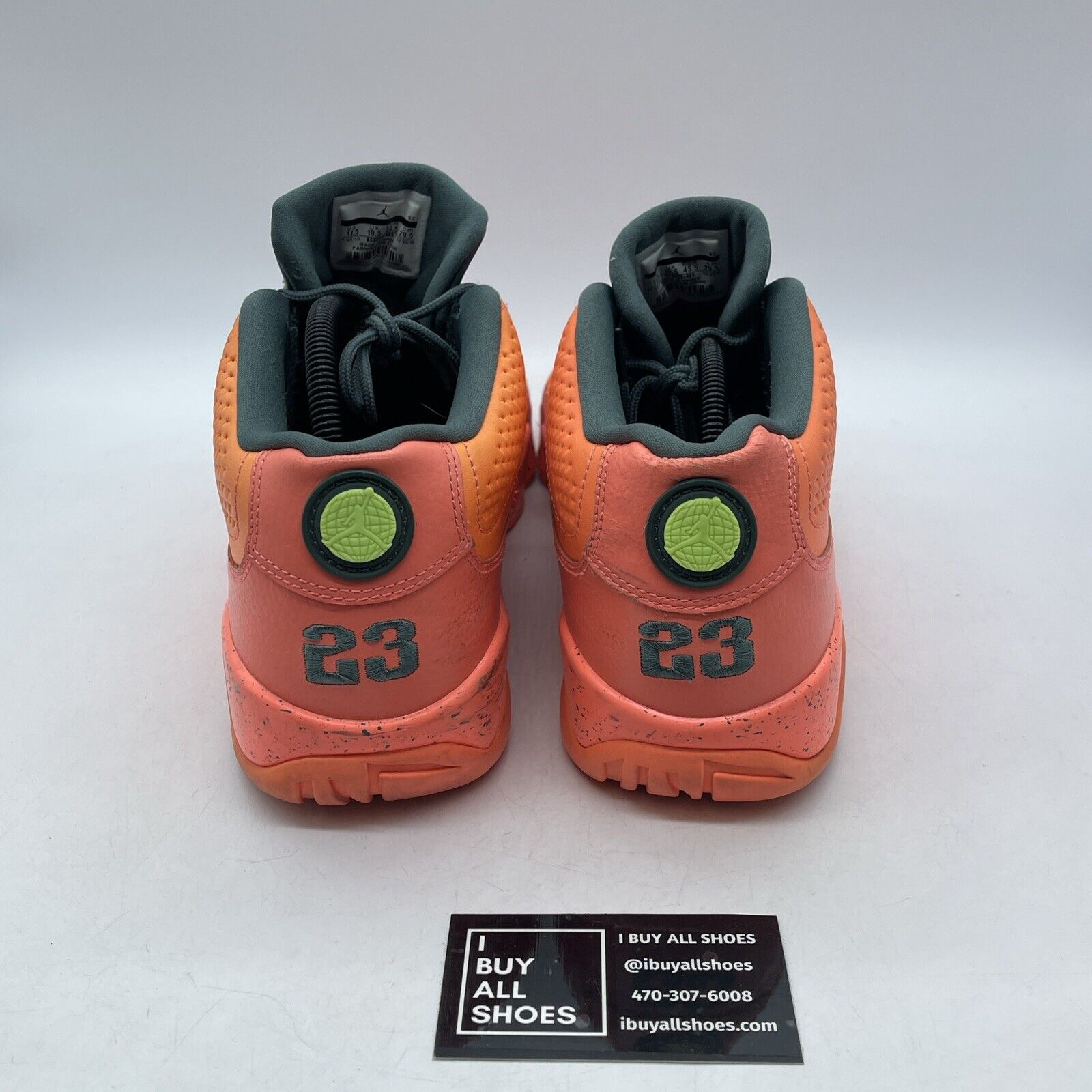 Size 11.5 - Air Jordan 9 Low Bright Mango Orange Grey Leather Suede (832822-805)