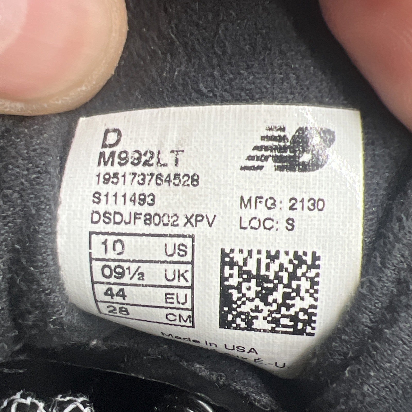 Size 10 - New Balance 992 Made in USA Black Purple (M992LT)