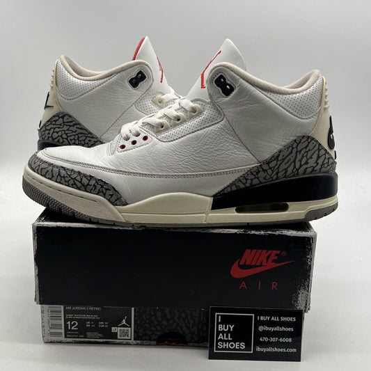 Size 12 - Air Jordan 3 Retro Mid White Cement Reimagined (DN3707-100)