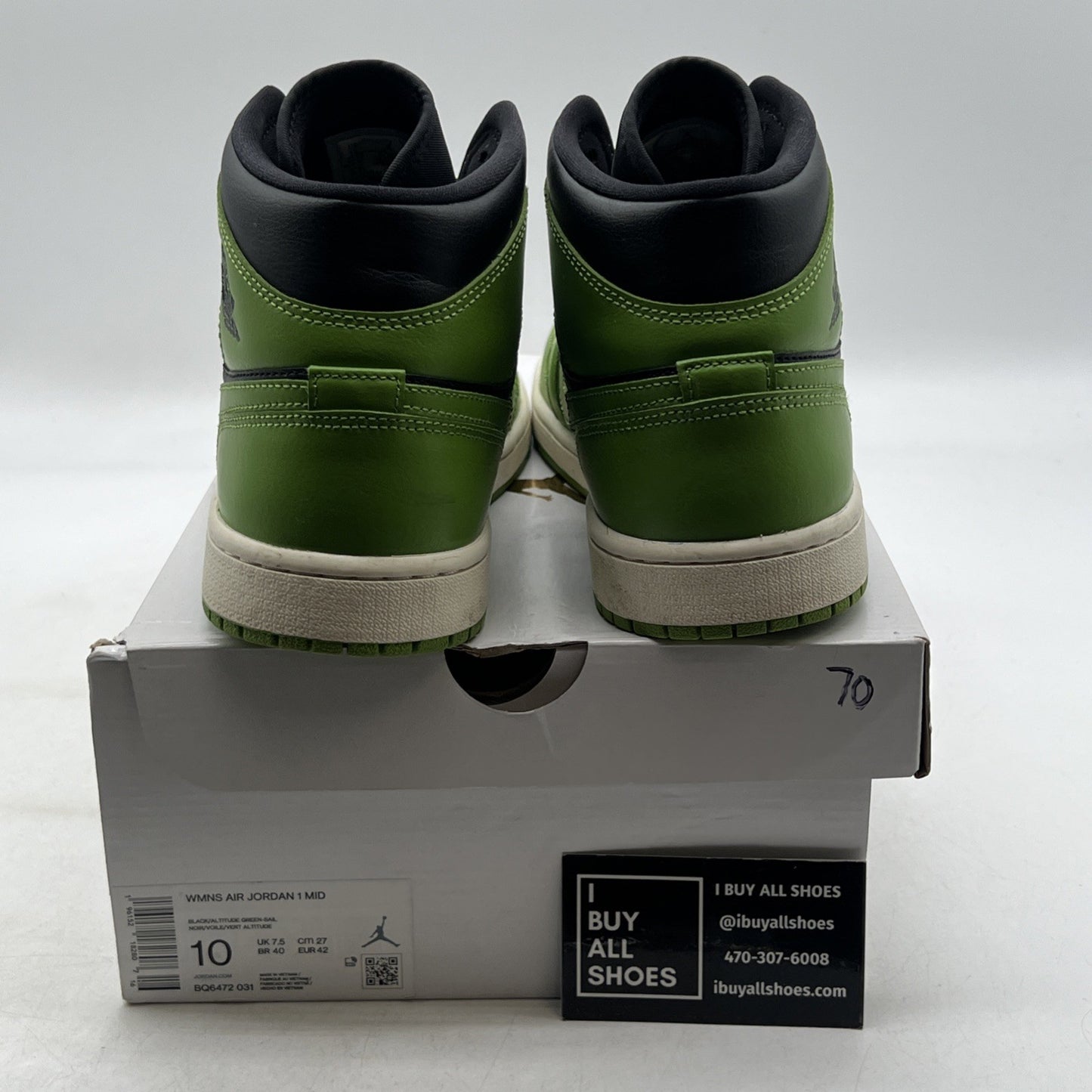 Size 10 - Air Jordan 1 Mid Altitude Green W (BQ6472-031)