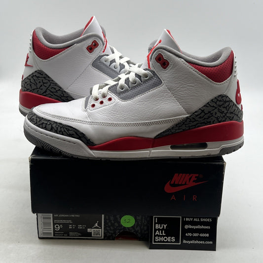 Size 9.5 - Air Jordan 3 Retro Mid Fire Red (DN3707-160)