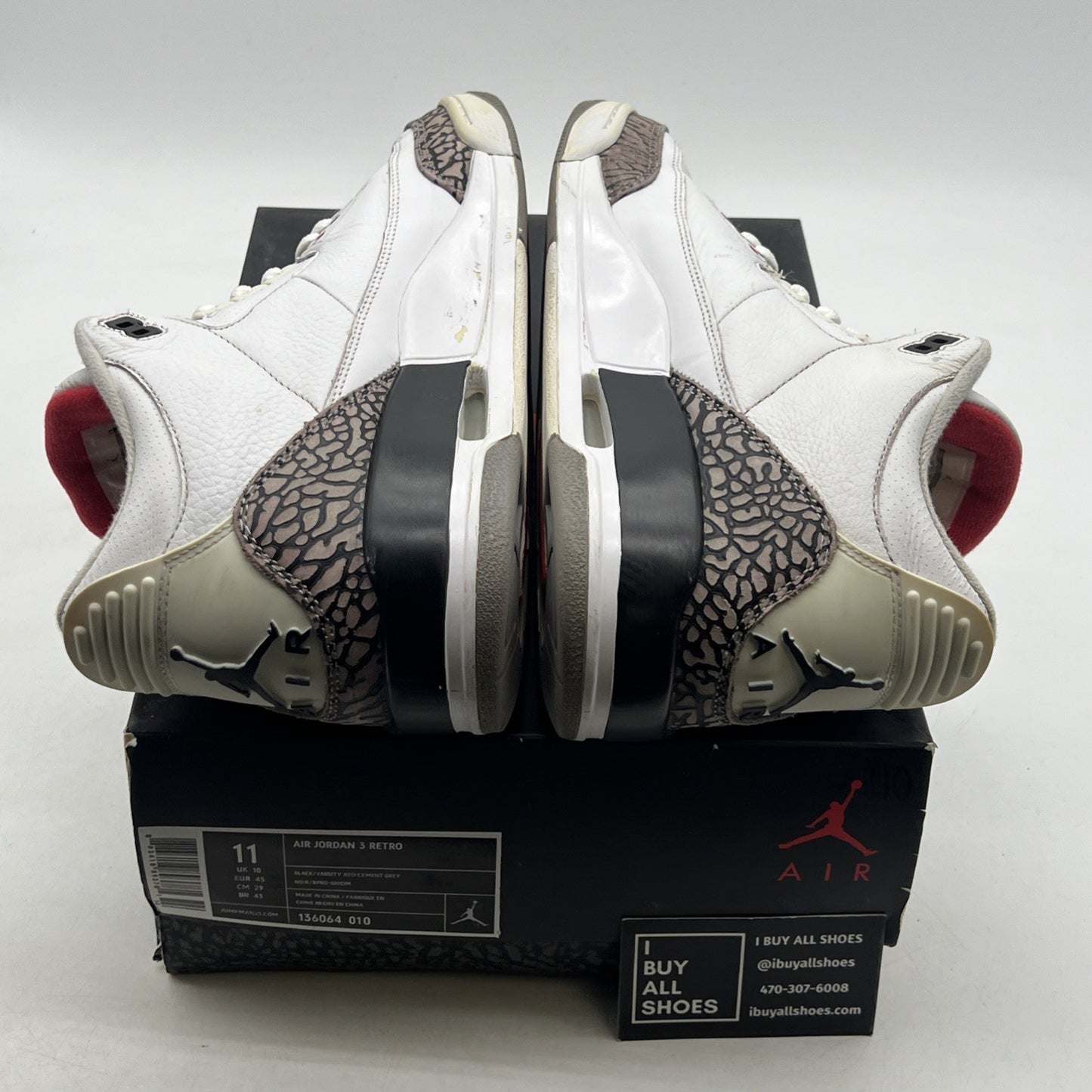 Size 11 - Air Jordan 3 Retro release 2011 (136064-010)